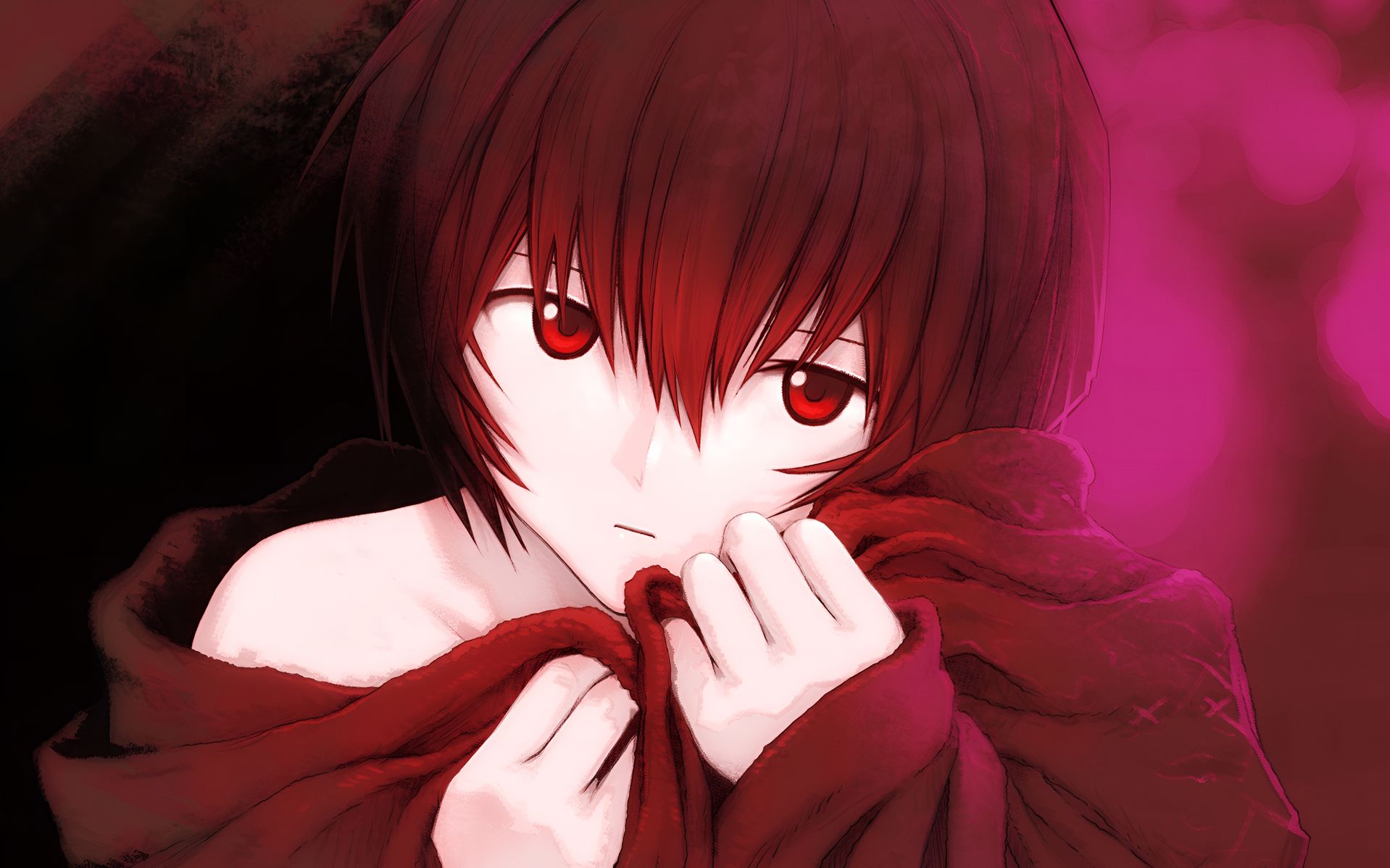 Rei Ayanami Red Scarf Anime Wallpaper 4K