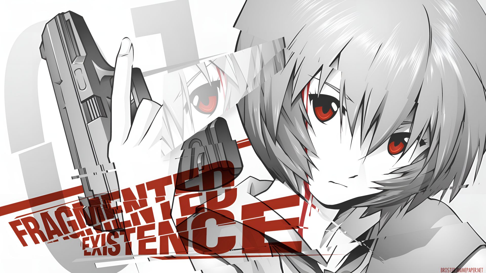 Rei Ayanami Fragmented Existence 4K Wallpaper