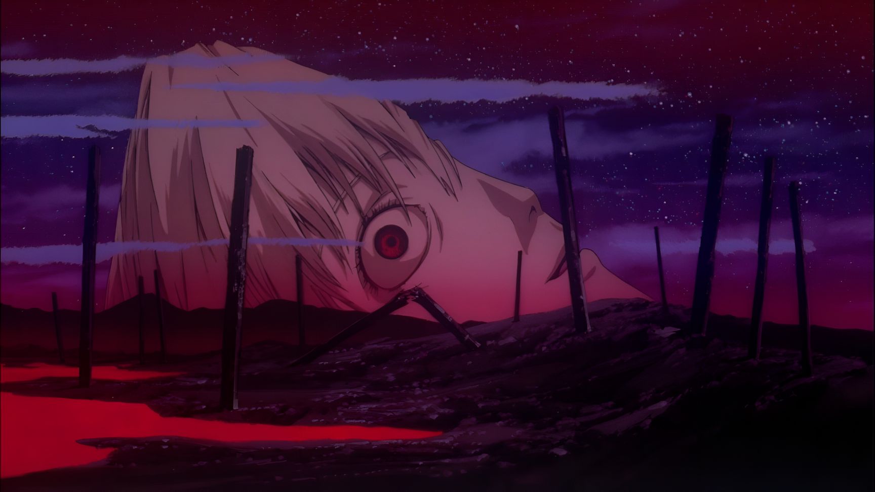 Neon Genesis Evangelion Gigante Caduto Sfondo 4K