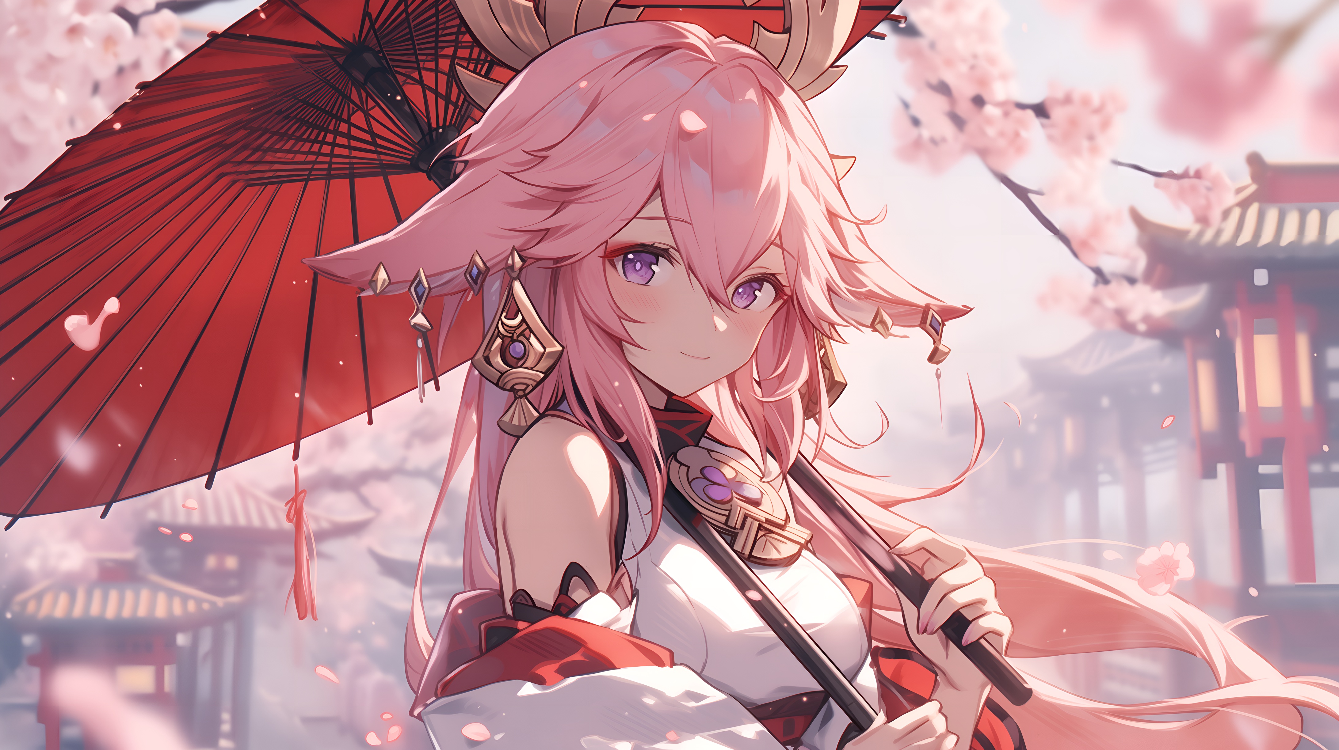 Yae Miko Genshin Impact 4K Wallpaper