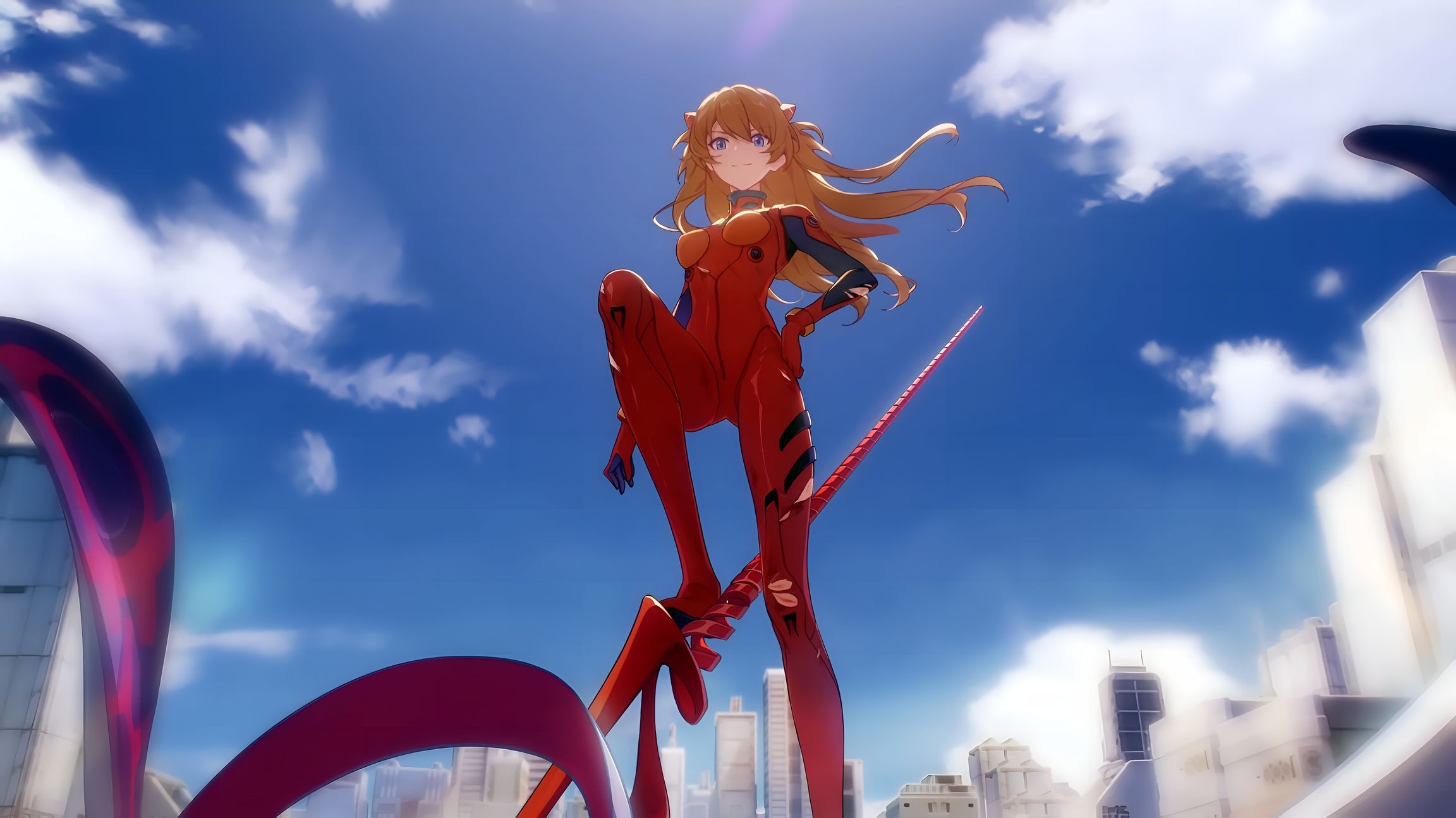 Fundal Anime 4K Asuka Langley Evangelion