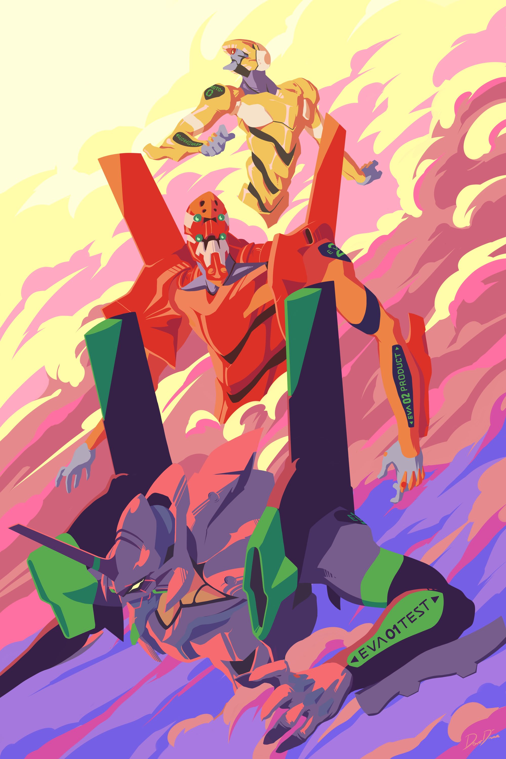 Neon Genesis Evangelion EVA Units Wallpaper