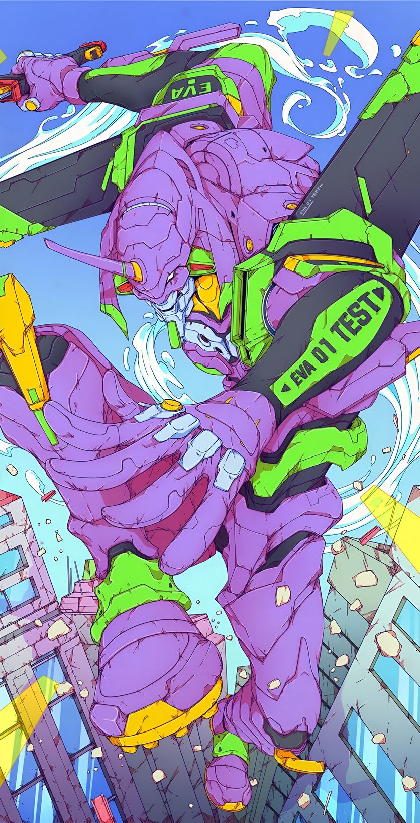 EVA 01 Test Type Wallpaper – 4K Phone