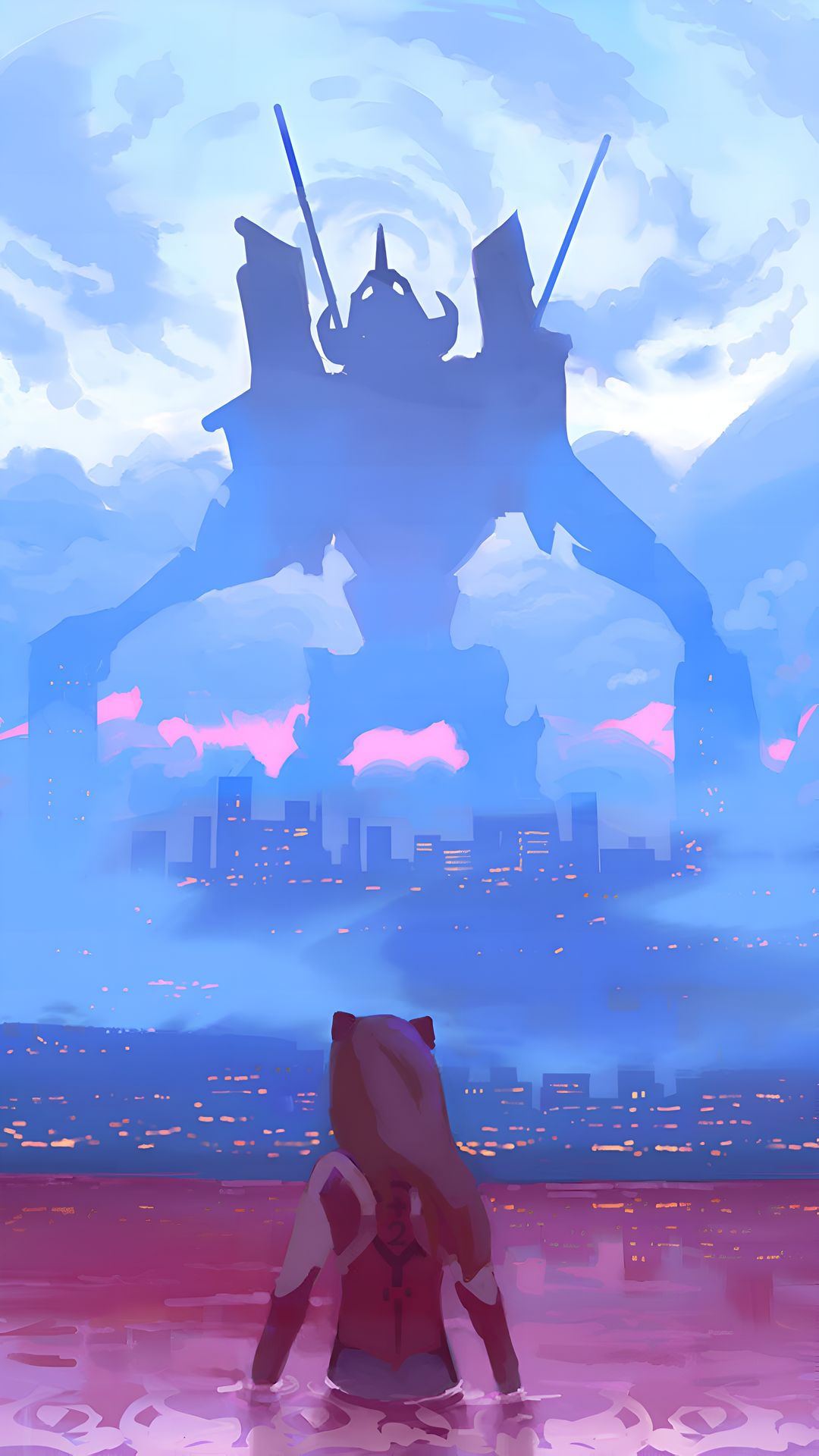 Asuka Evangelion Phone Wallpaper 4K