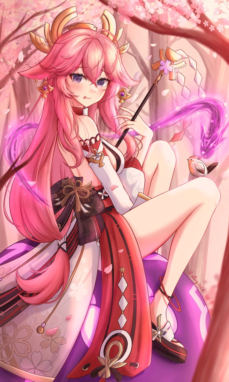 Yae Miko Genshin Impact 4K Wallpaper