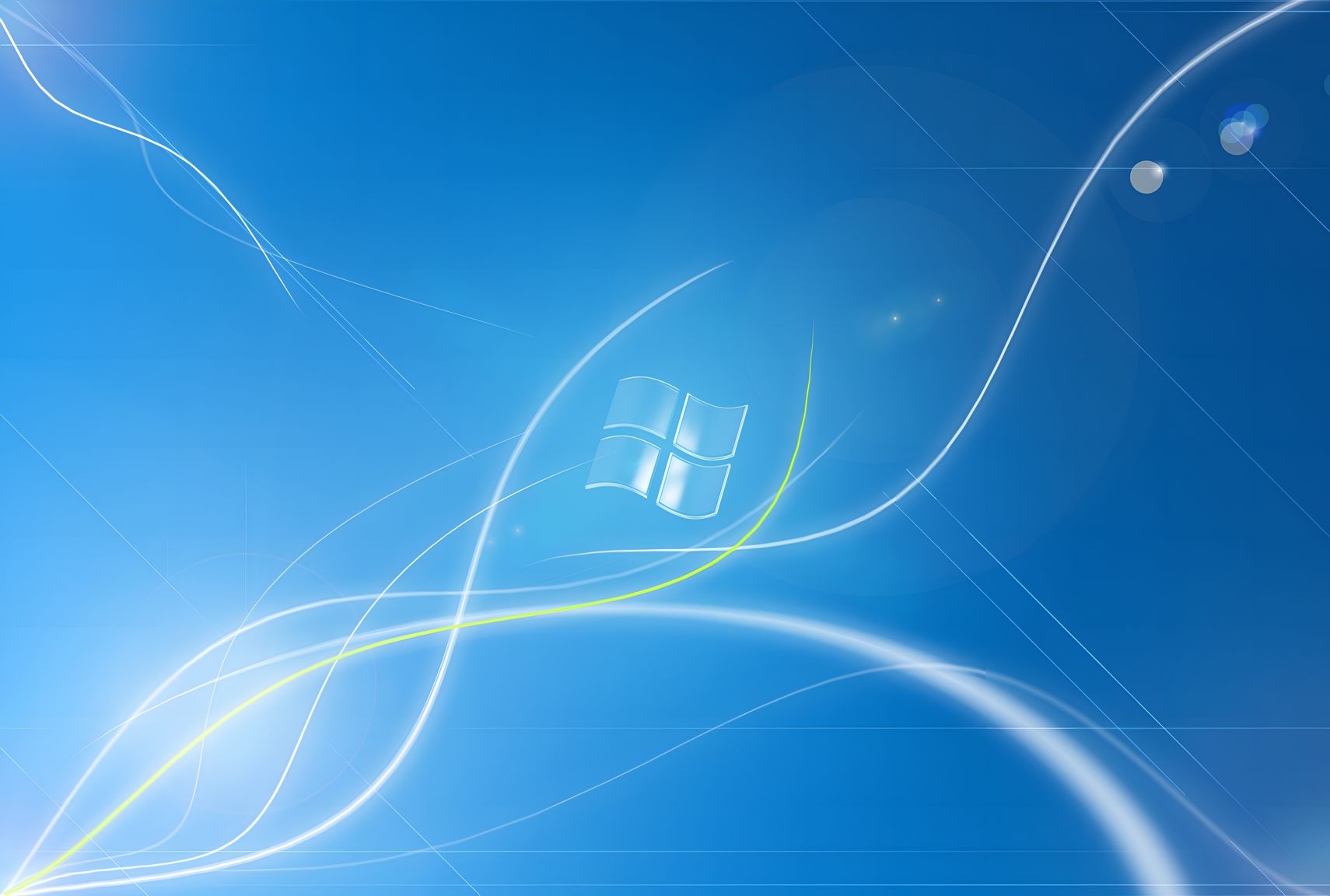 Windows 7 Blue Abstract Flow 4K Wallpaper