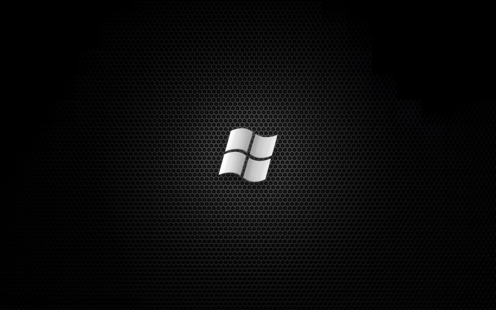 Windows 7 Dark Metal Grid Wallpaper