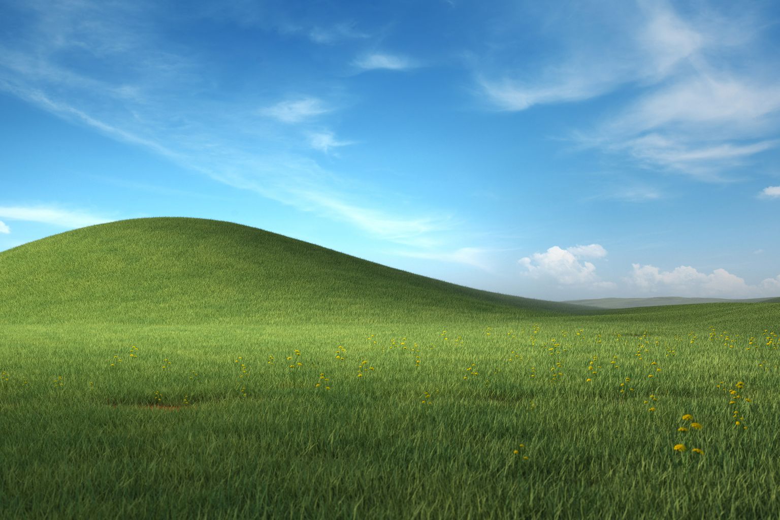 Windows XP Bliss Remake 4K Achtergrond
