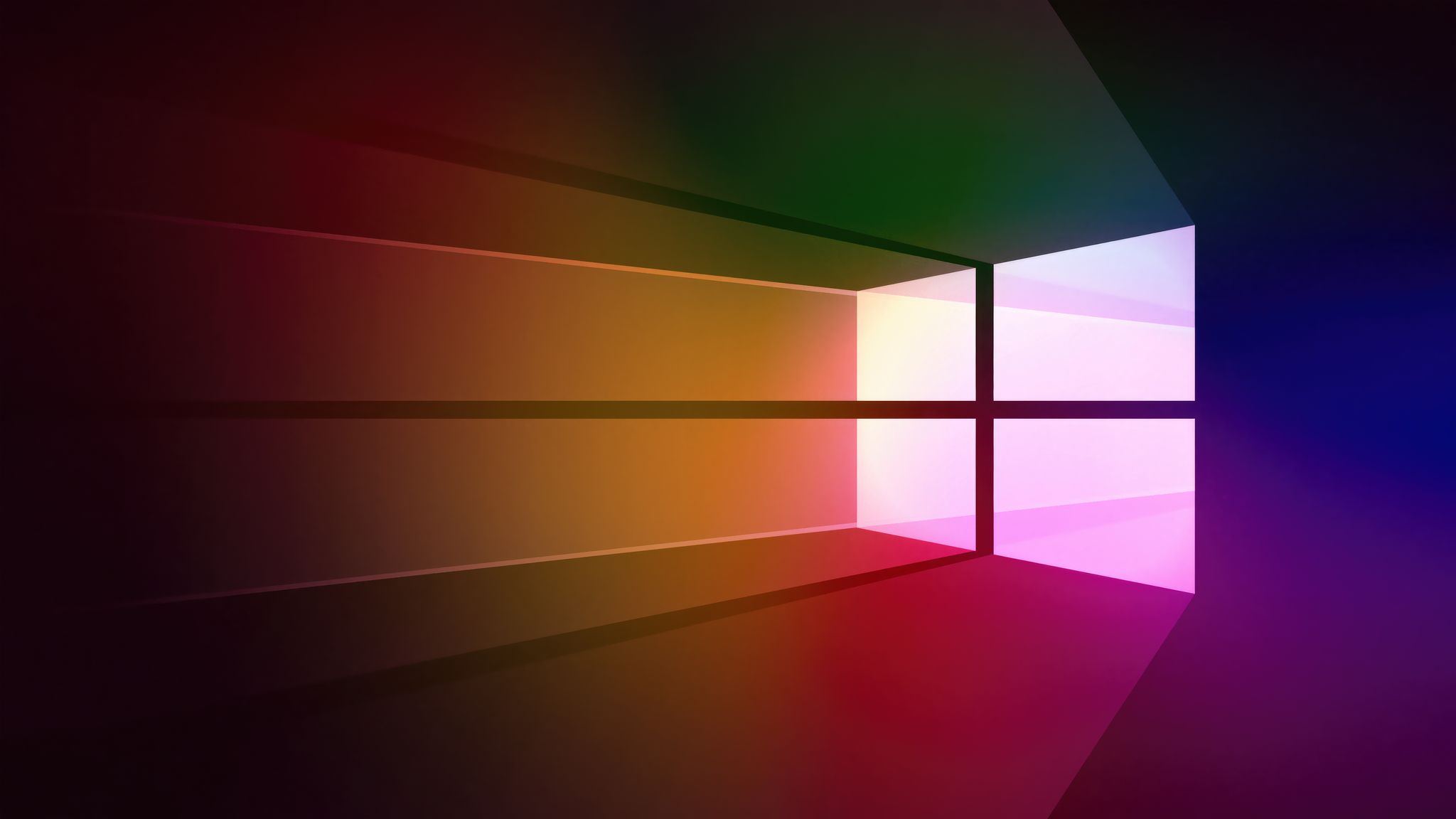 Windows 10 Colorful 3D Logo Wallpaper