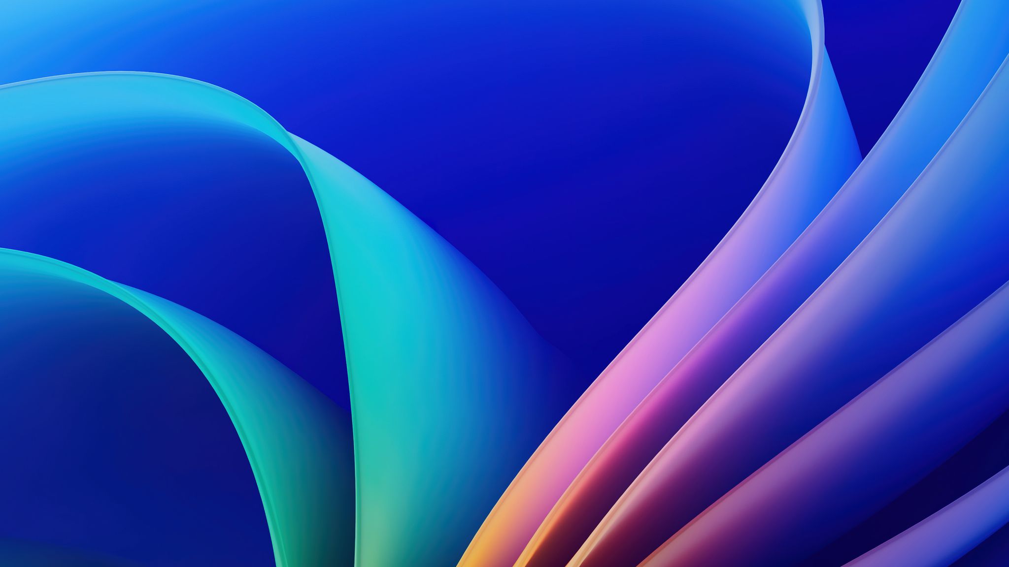 ونڈوز 11 خلاصہ نیلی لہر 4K وال پیپر