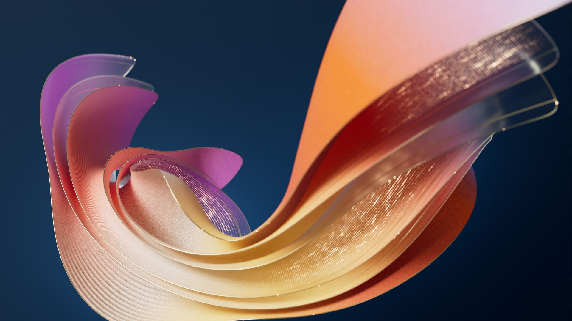 Windows 11 Abstraktes Fluid-Wirbel 4K Hintergrundbild