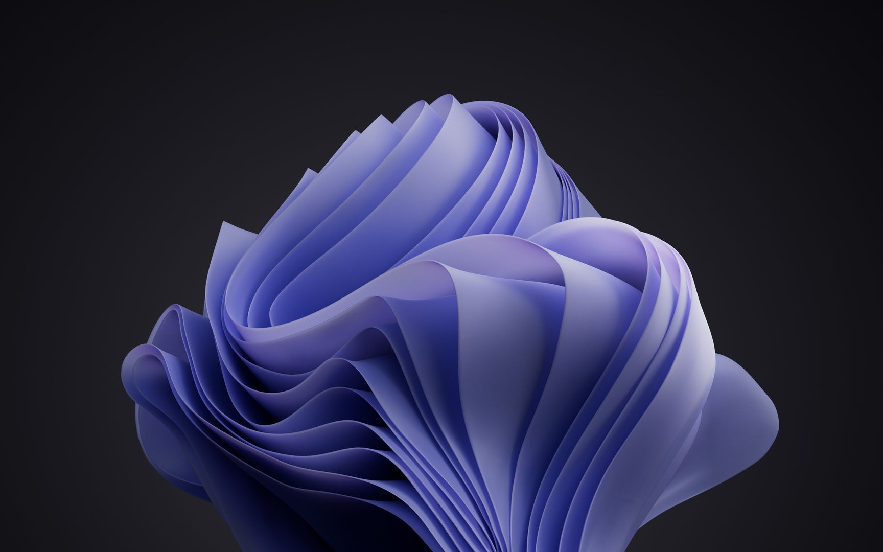 Windows 11 Purple Bloom Abstraktes 4K Hintergrundbild