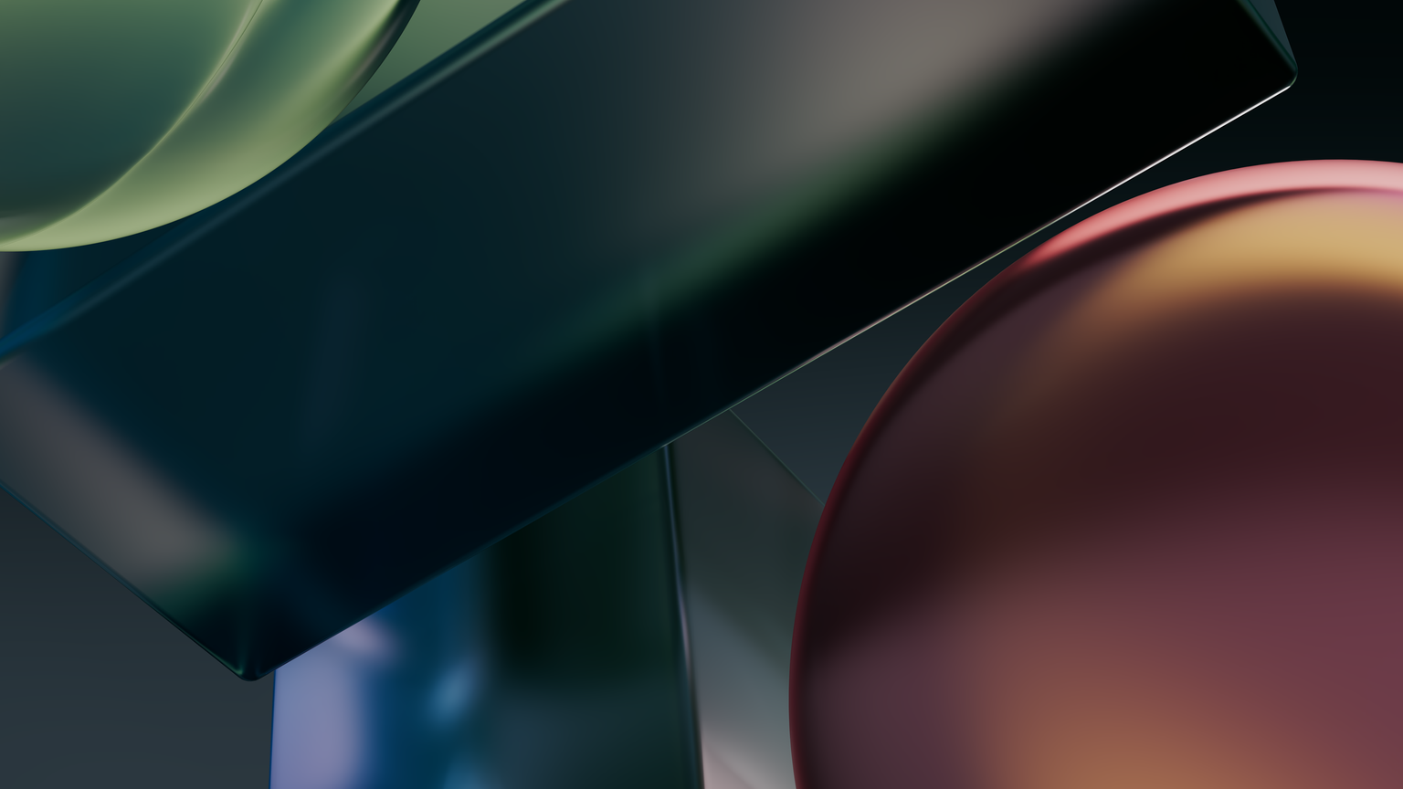 Sfondo 4K Windows 11 Forme 3D Astratte