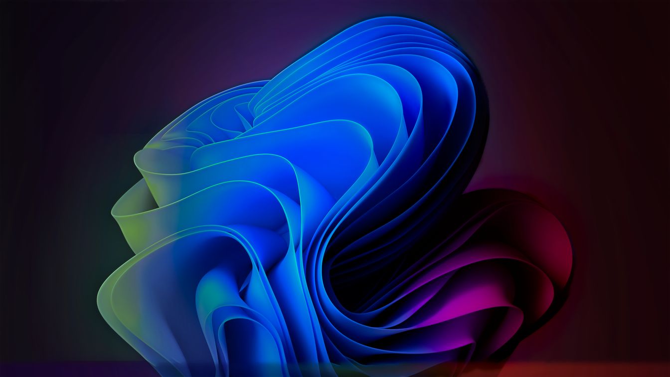 Sfondo 4K Windows 11 Fiore Astratto