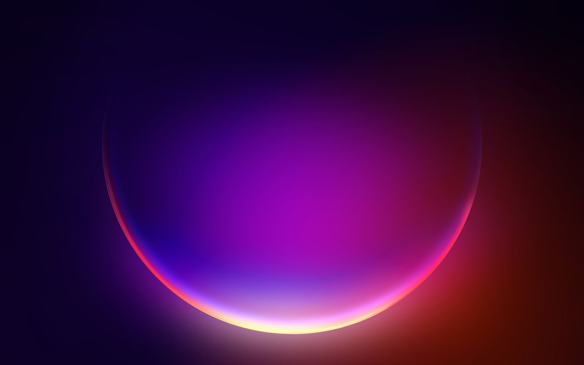 Windows 11 Lila Neon-Planet 4K Hintergrundbild