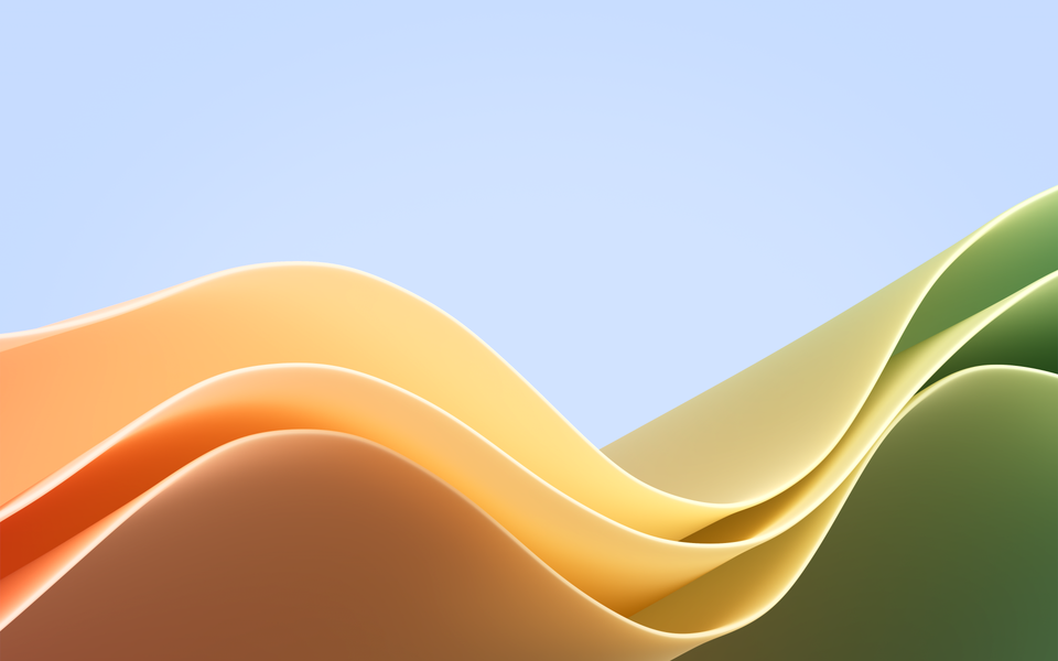Windows 11 Abstract Wave Wallpaper 4K