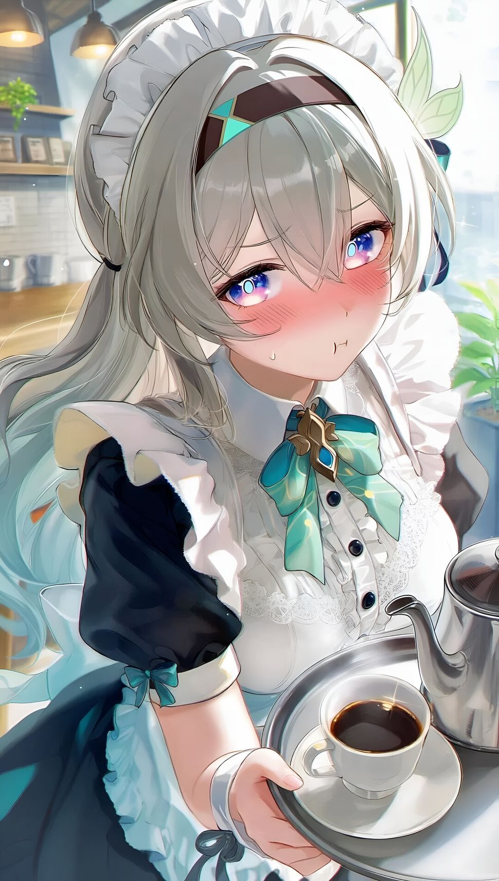 Firefly Maid Cafe Wallpaper – Honkai Star Rail