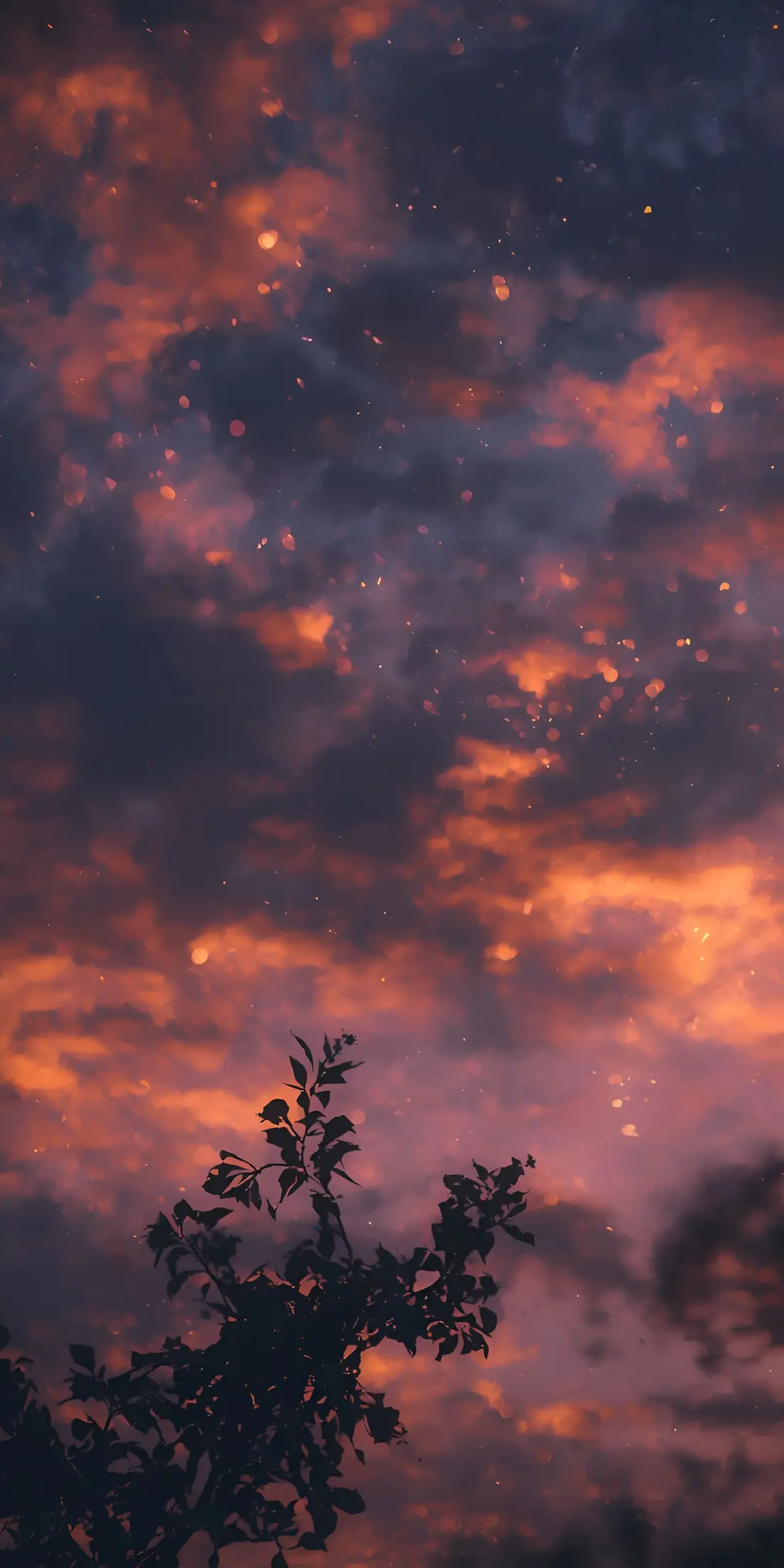 Mandhari ya Anga la Jua Linalochomeka – 4K Wingu la Kuvutia Silhouette