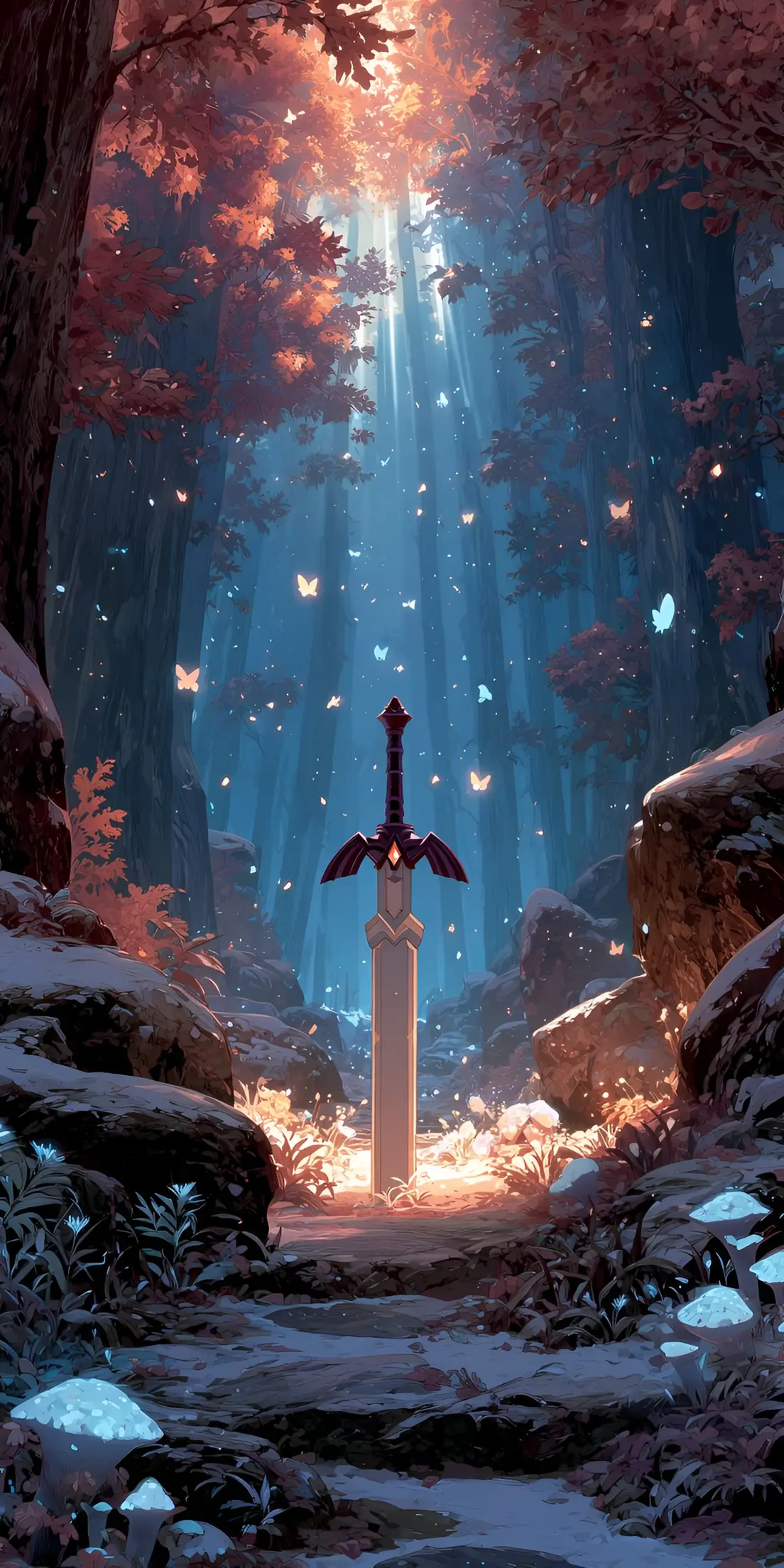 Master Sword Forest Shrine Anime Wallpaper