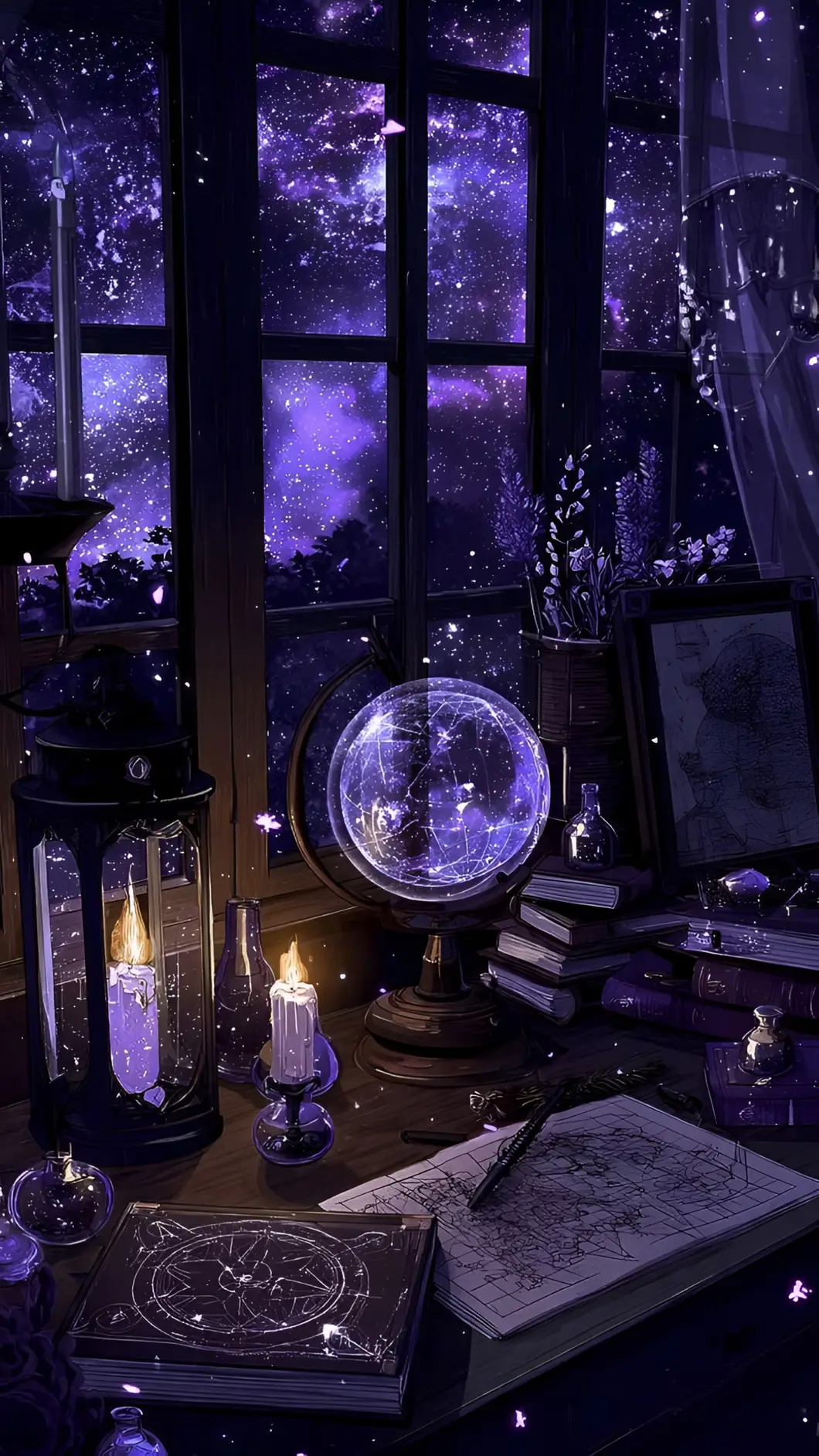 Tapet de Birou Celest cu Noapte de Alchimie
