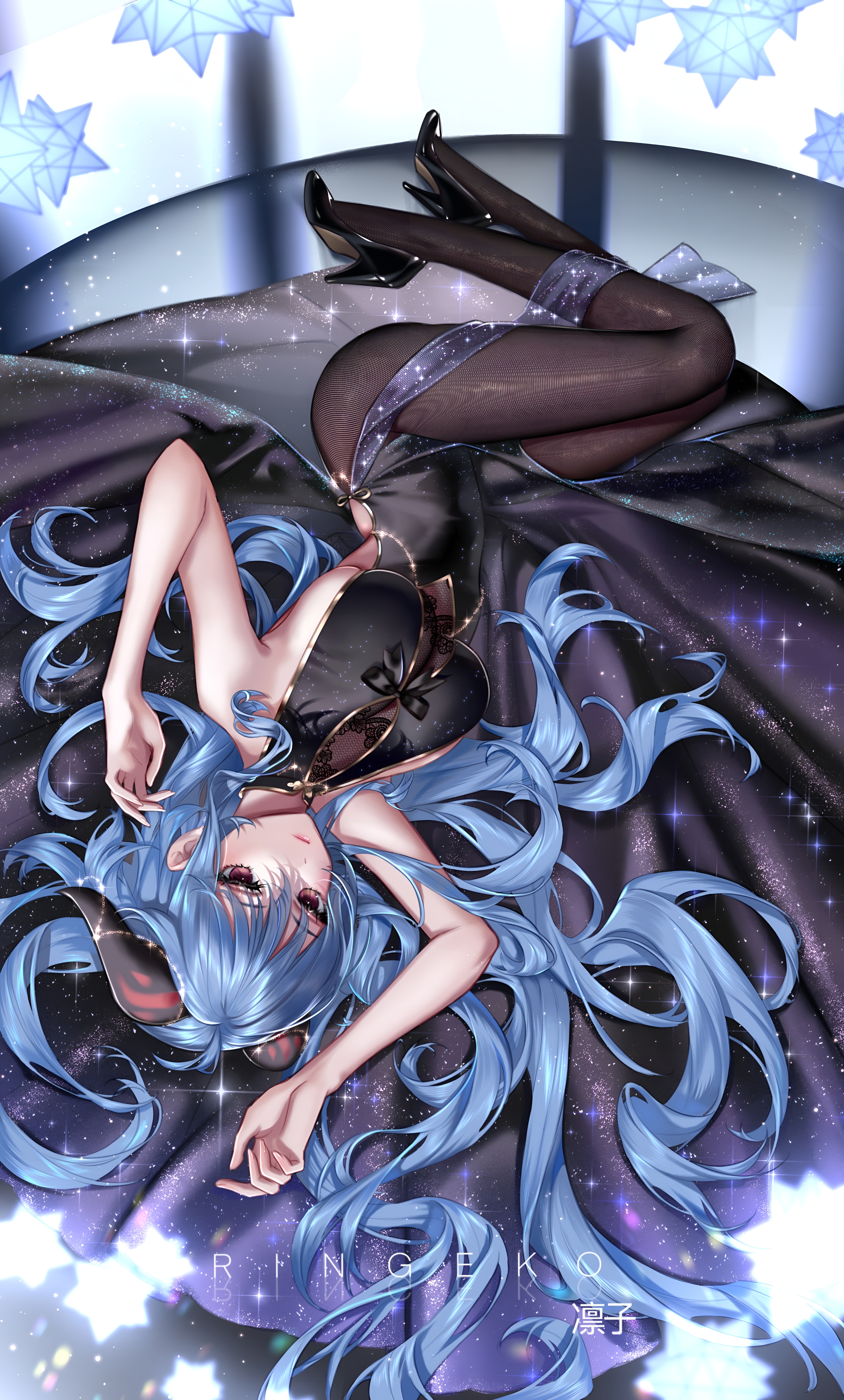 Ganyu Genshin Impact Dark Elegance Wallpaper