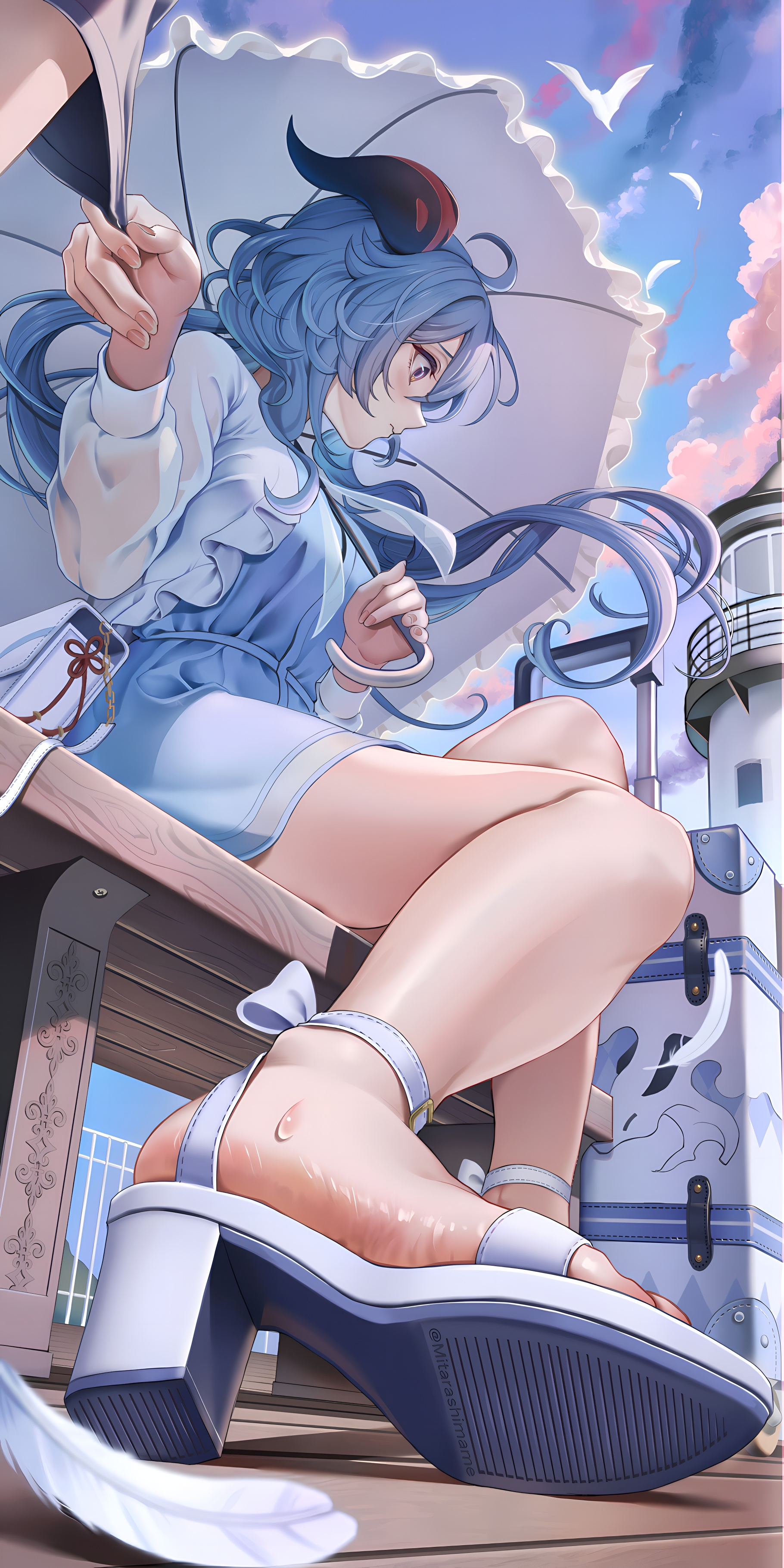 Ganyu Seaside Wallpaper - Genshin Impact 4K