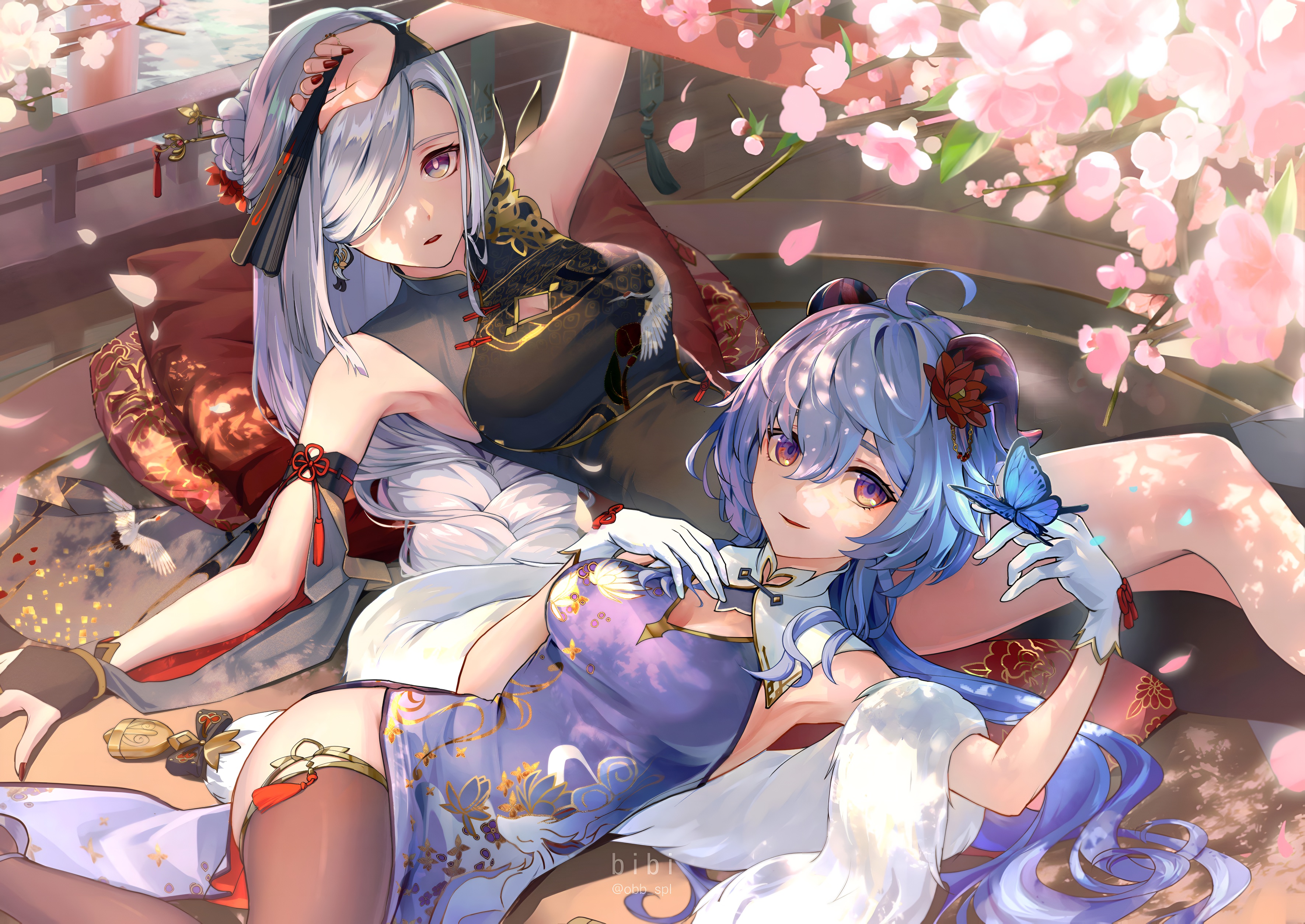 Ganyu & Shenhe Genshin Impact 4K Wallpaper