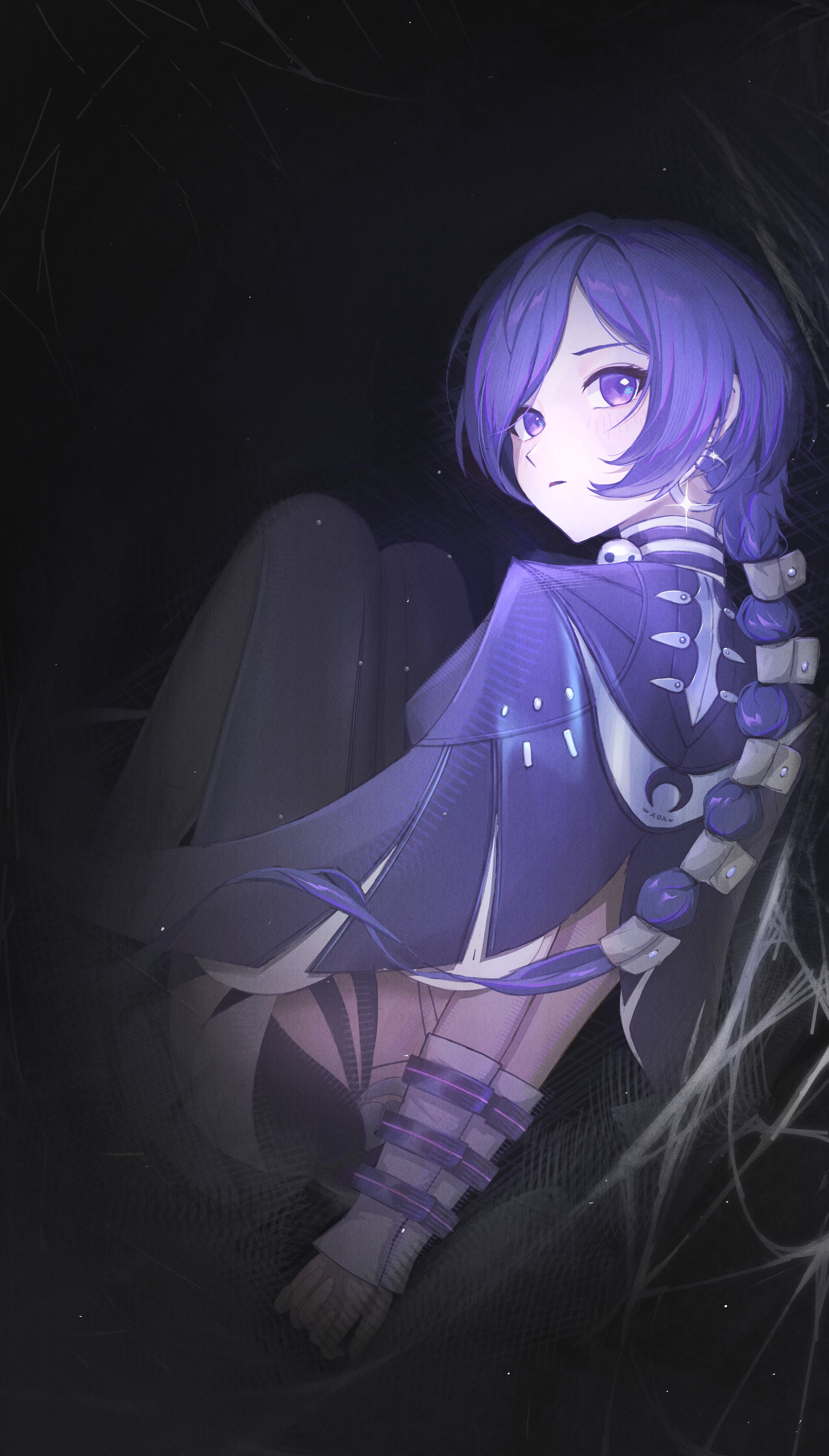 วอลเปเปอร์อนิเมะสีม่วง Promeia Zenless Zone Zero