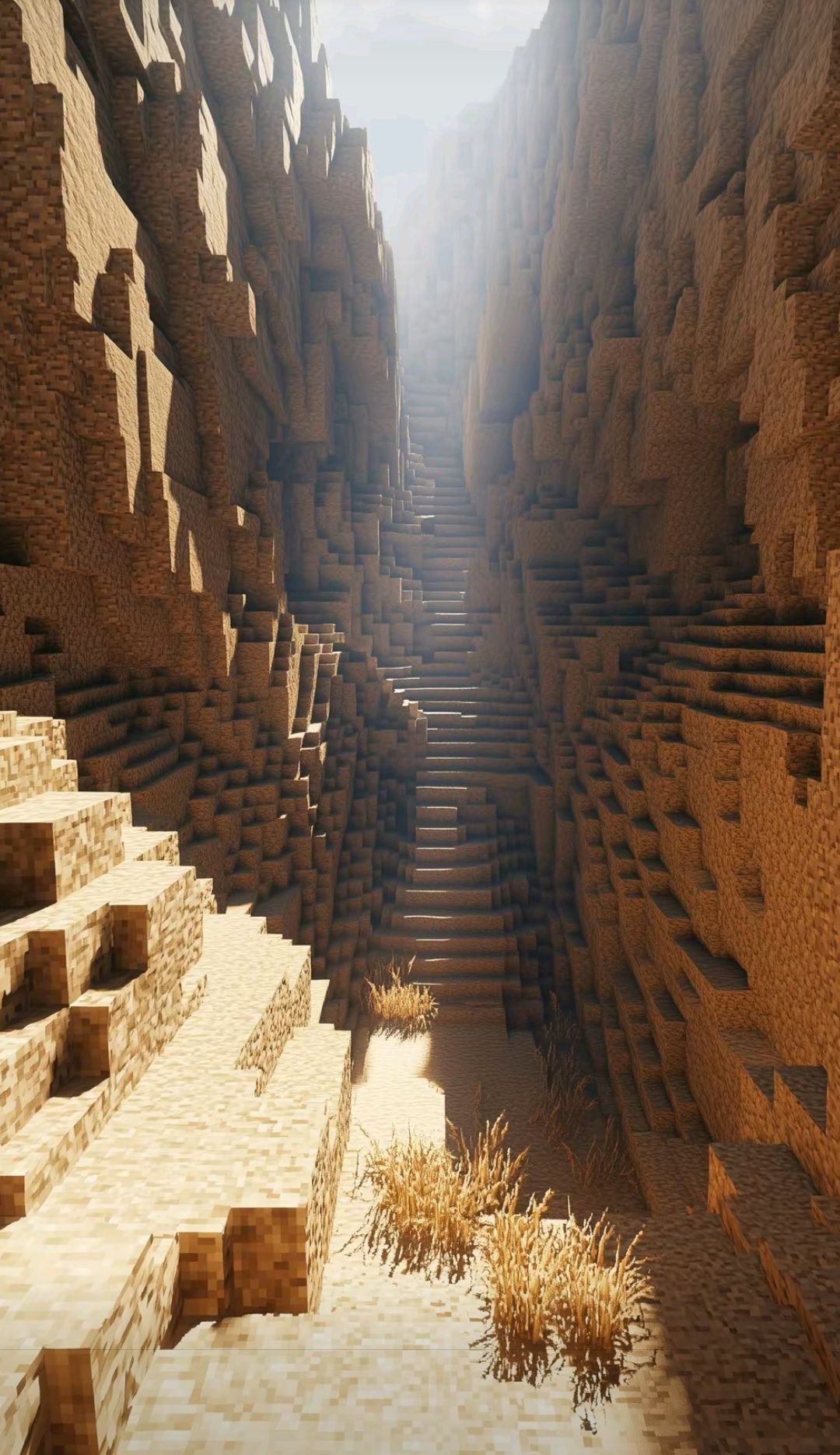 רקע Minecraft 4K - ערוץ מדבר