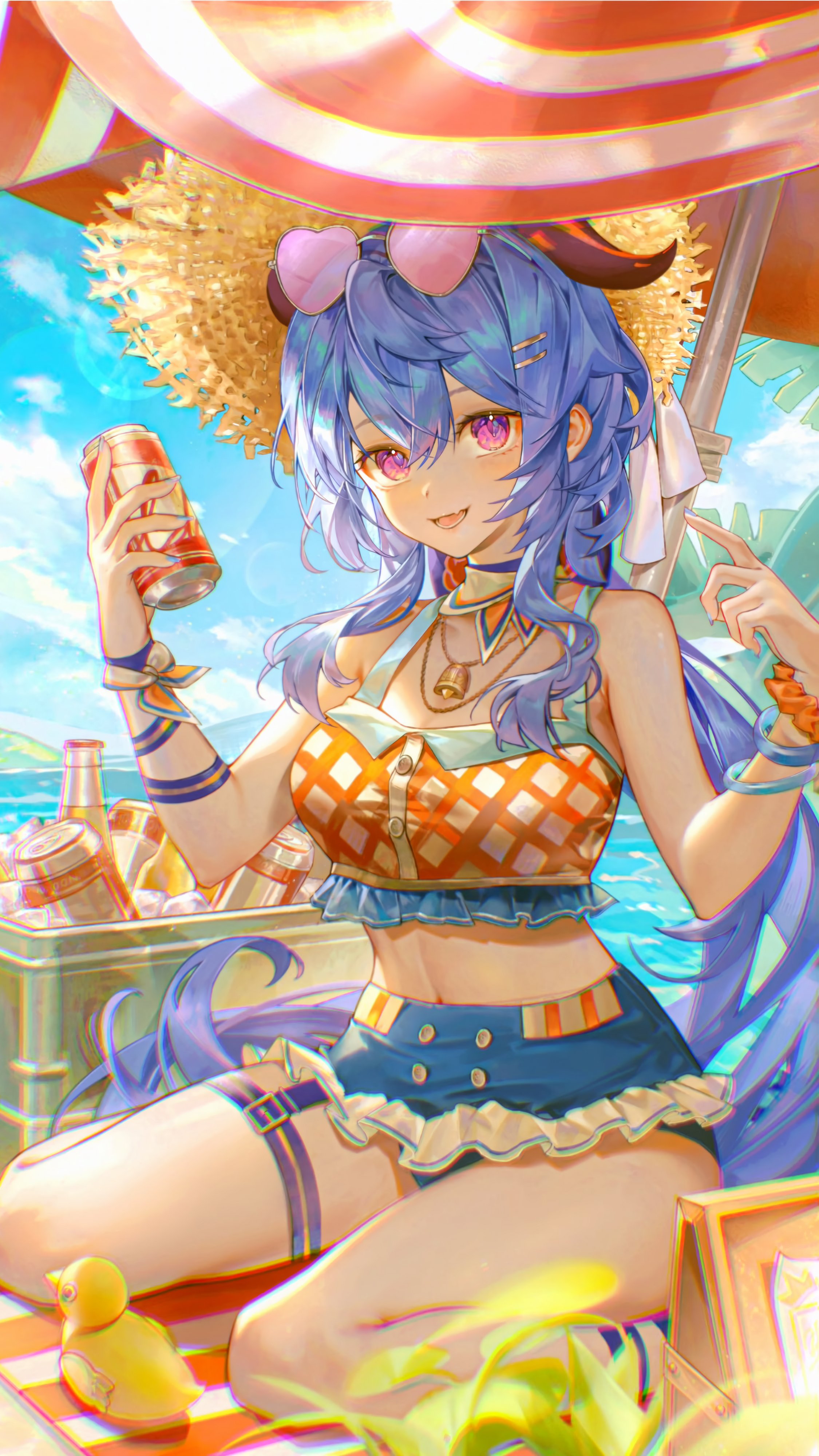 Ganyu Summer Beach Wallpaper Genshin Impact 4K
