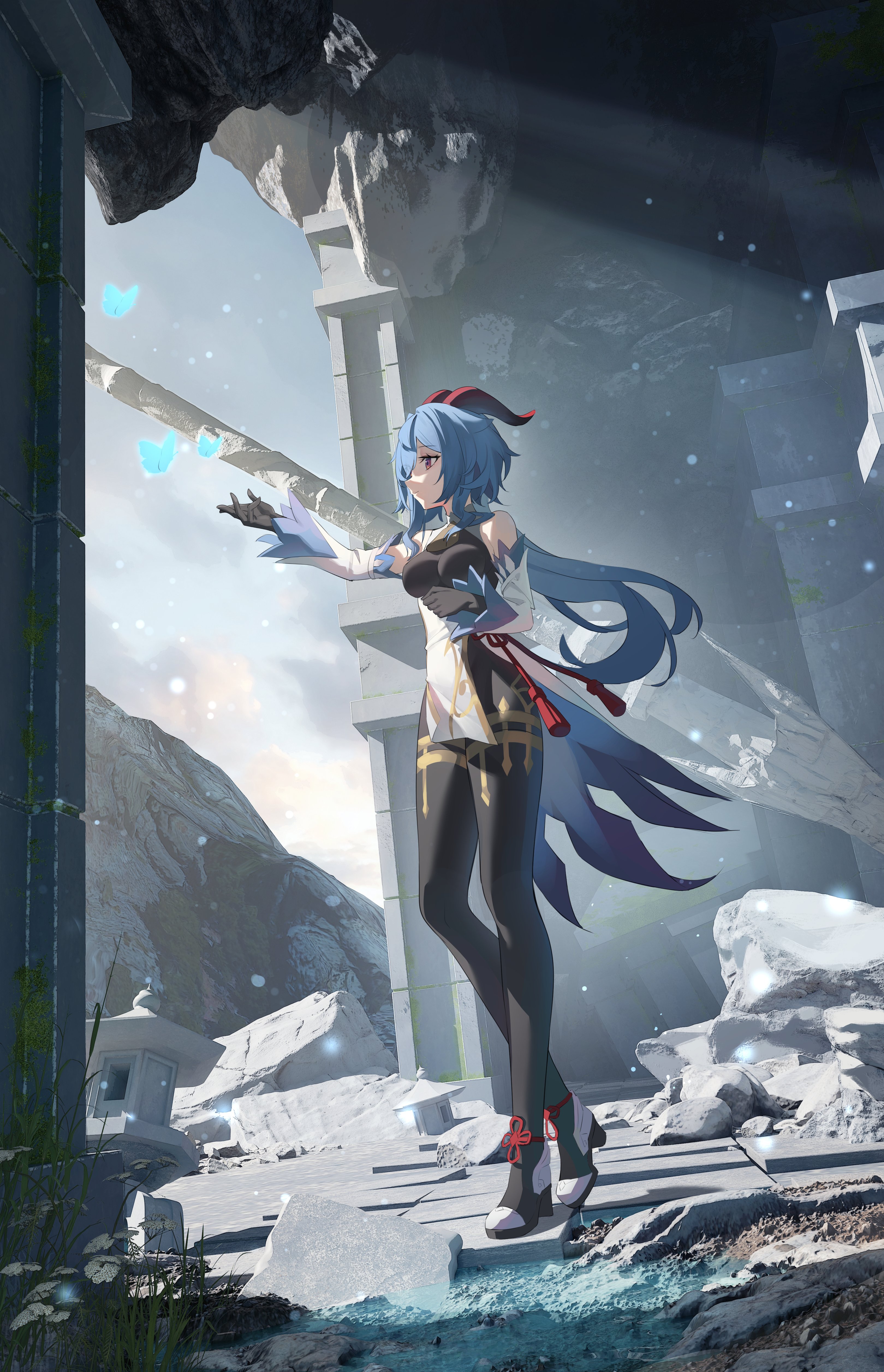 Ganyu Genshin Impact 4K Anime Wallpaper