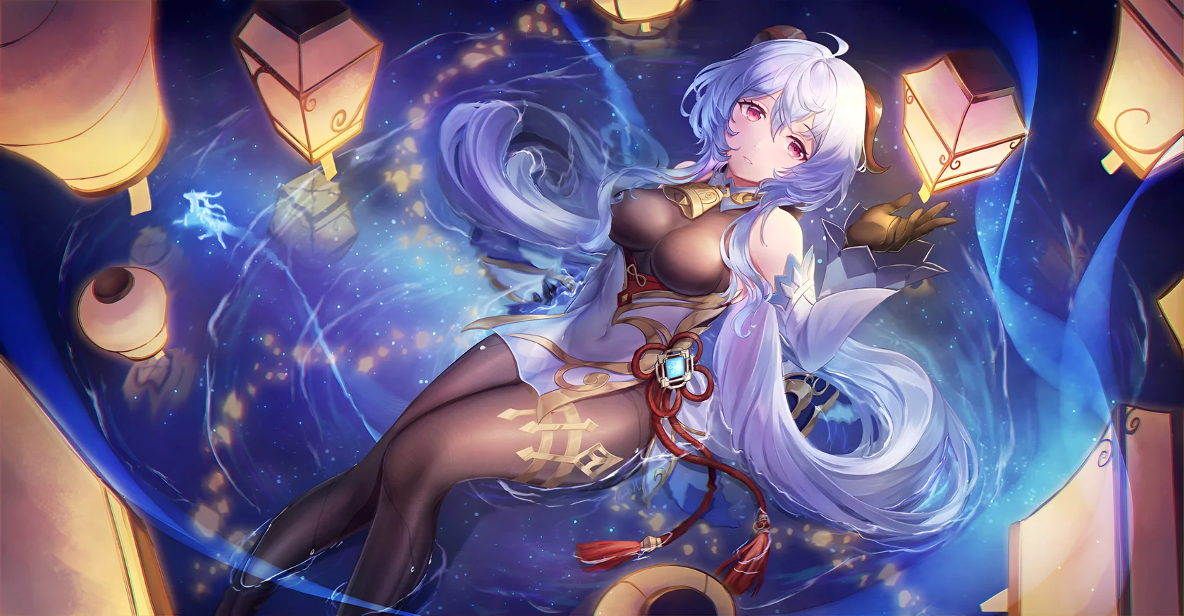 Ganyu Genshin Impact Lantern Festival 4K Wallpaper