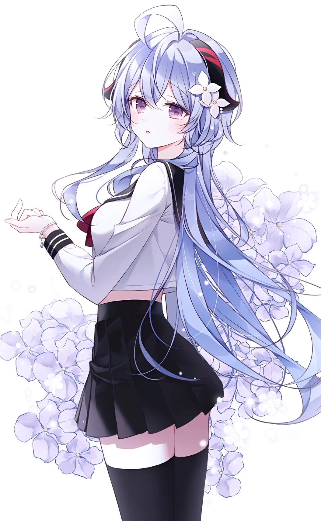 Ganyu Genshin Impact Floral Anime Wallpaper 4K