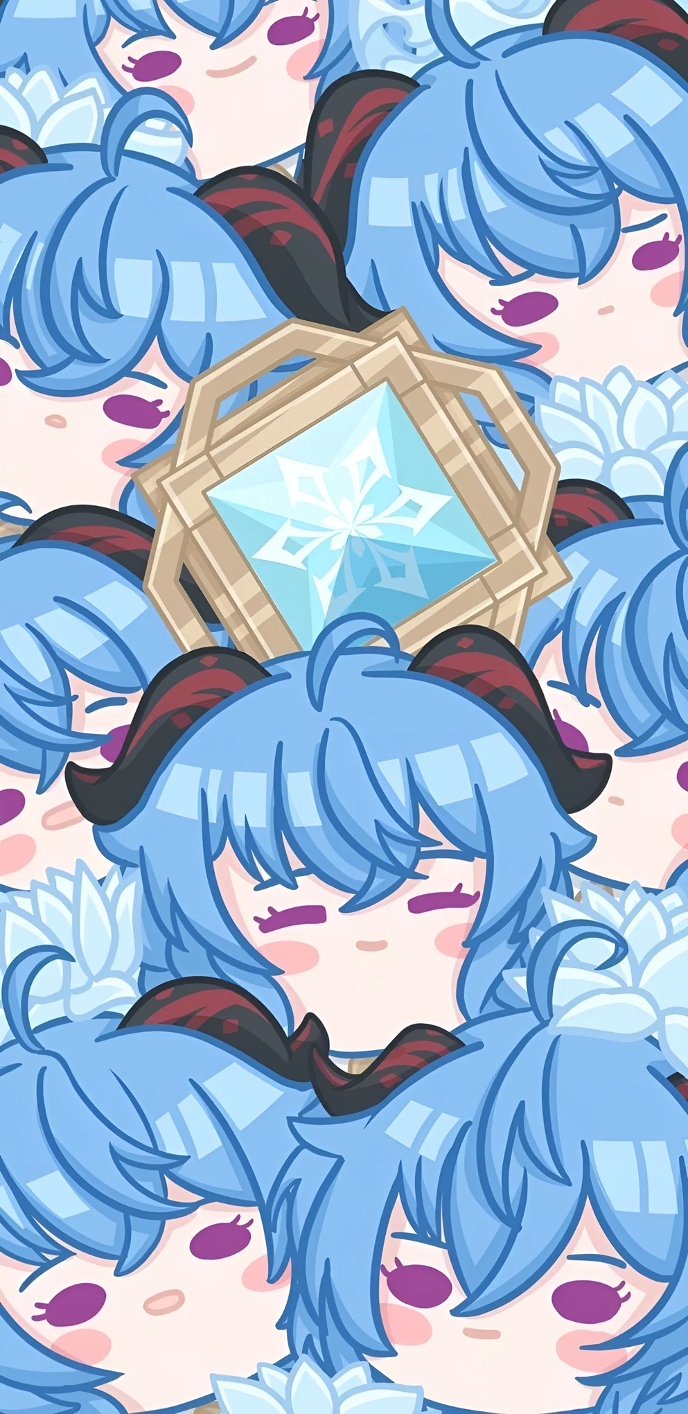 טפט דפוס Ganyu Chibi גנשין אימפקט 4K