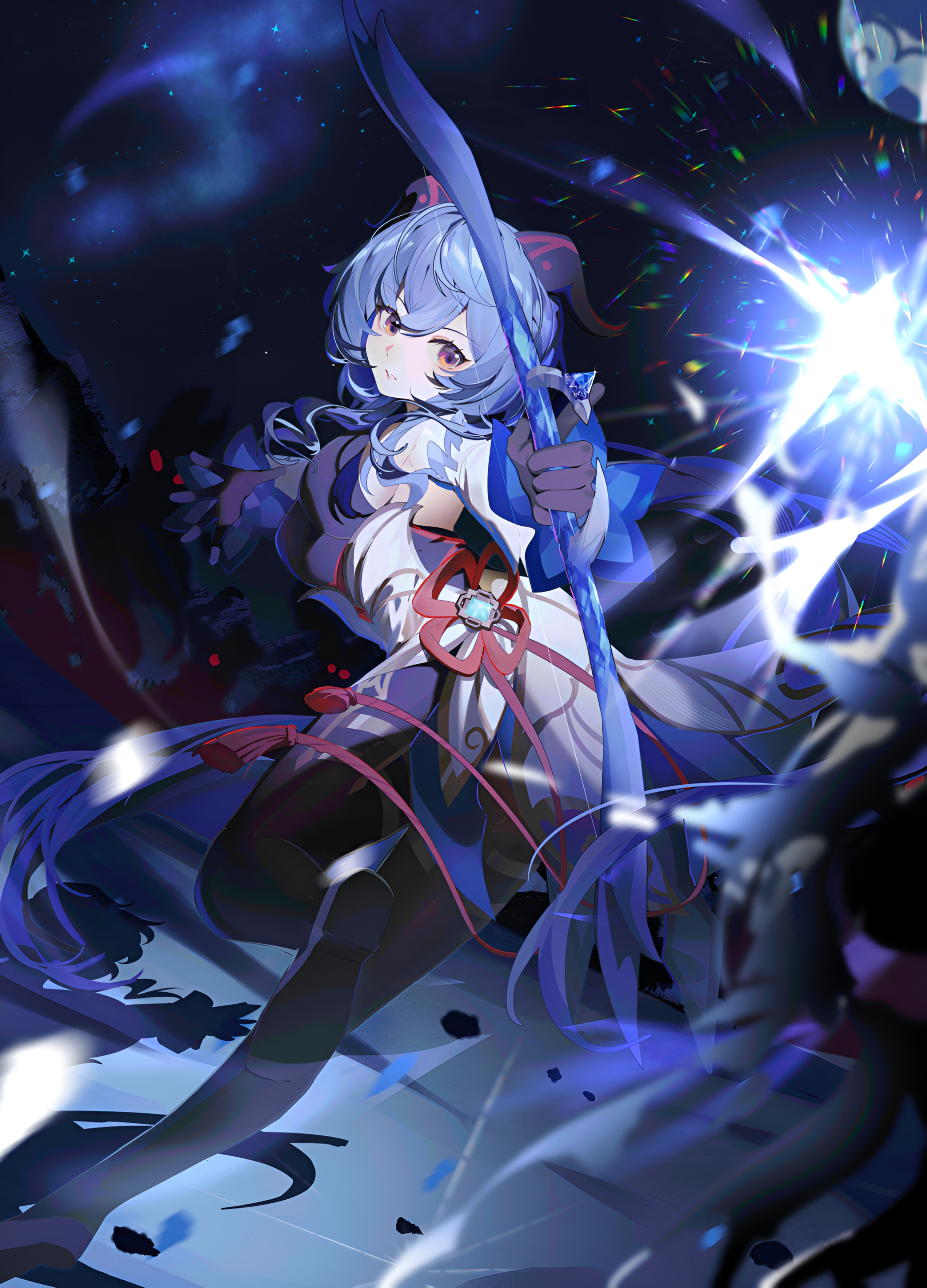 Ganyu Genshin Impact 4K Wallpaper Art