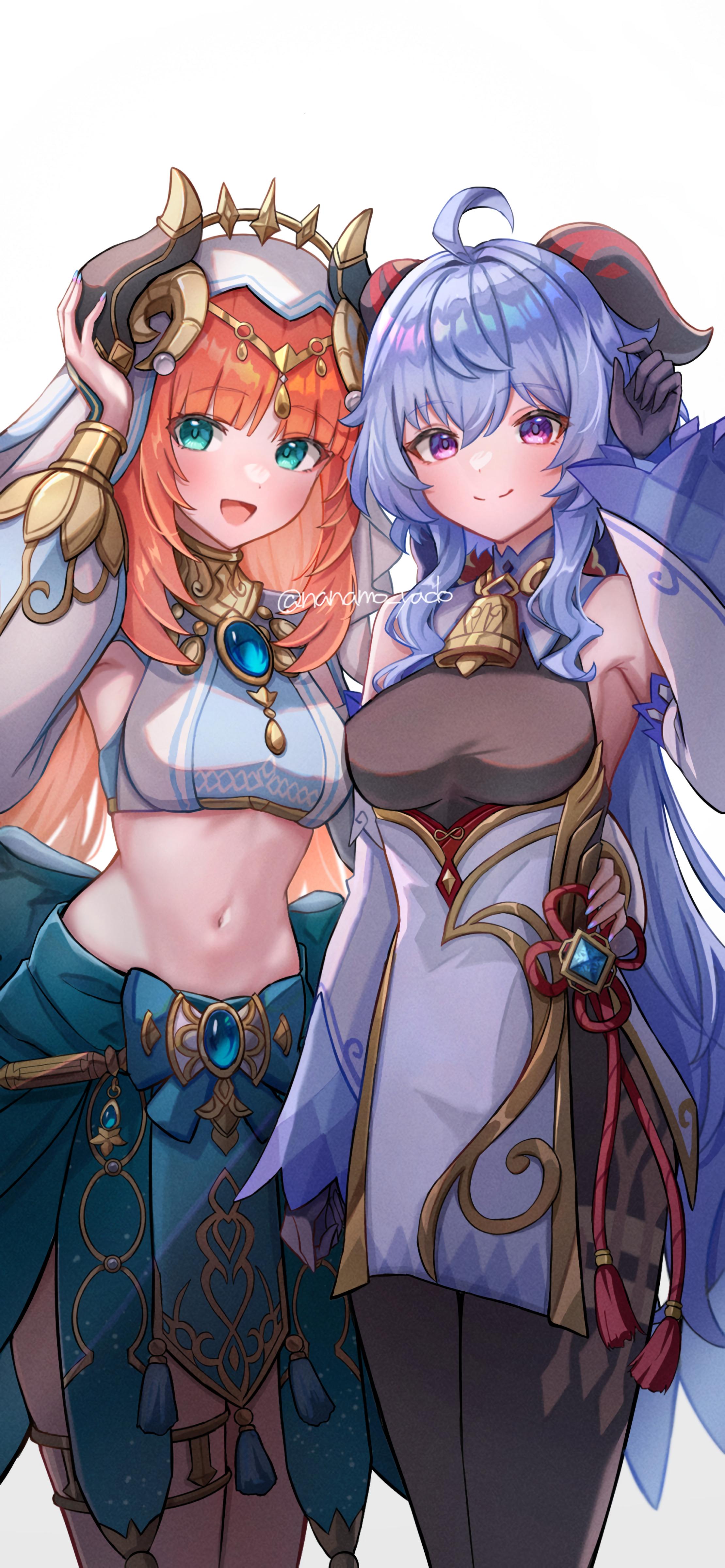 Ganyu & Nilou Genshin Impact 4K Wallpaper