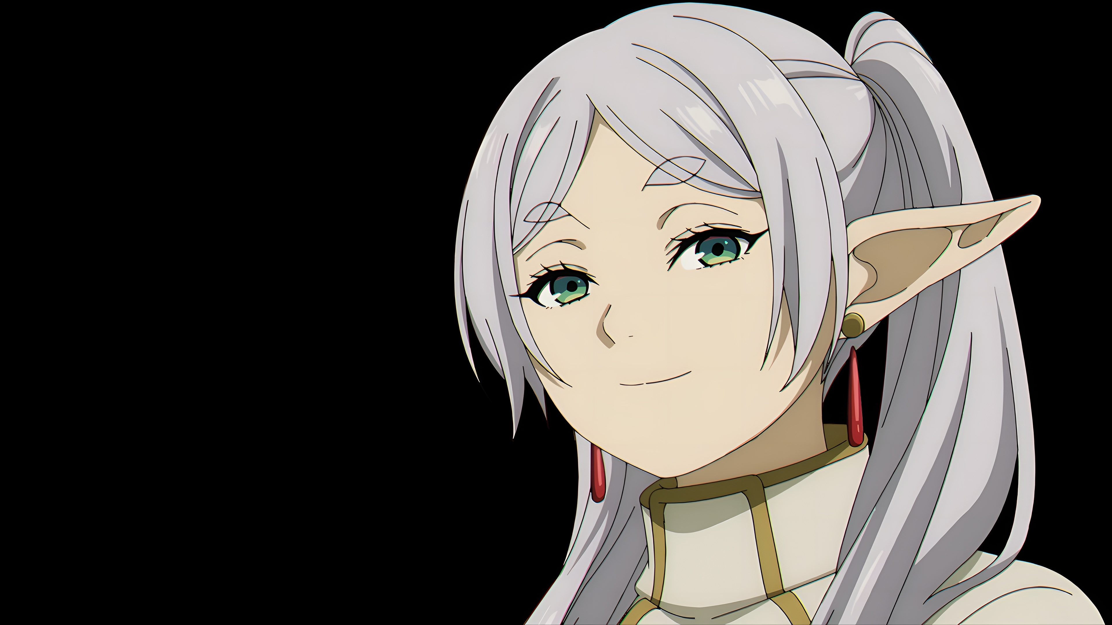 Frieren Elf Anime Character 4K Wallpaper