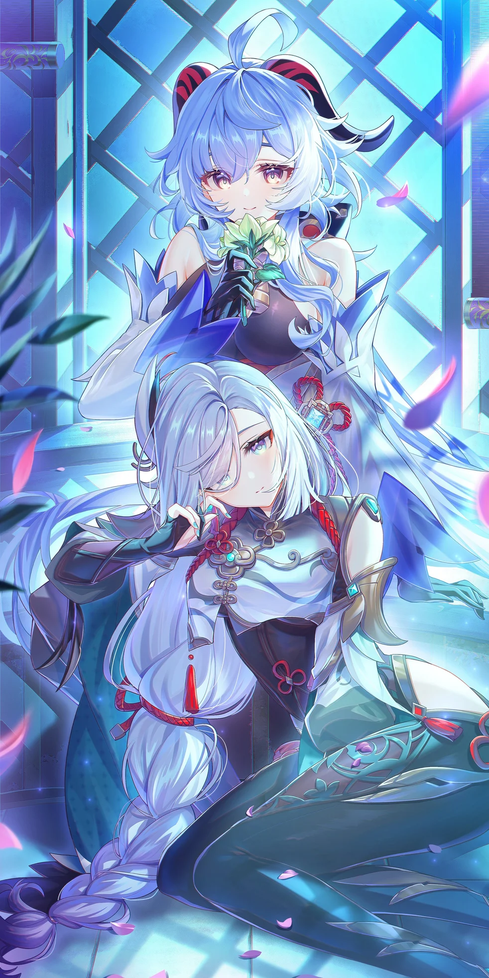 Ganyu & Shenhe Genshin Impact 4K Wallpaper