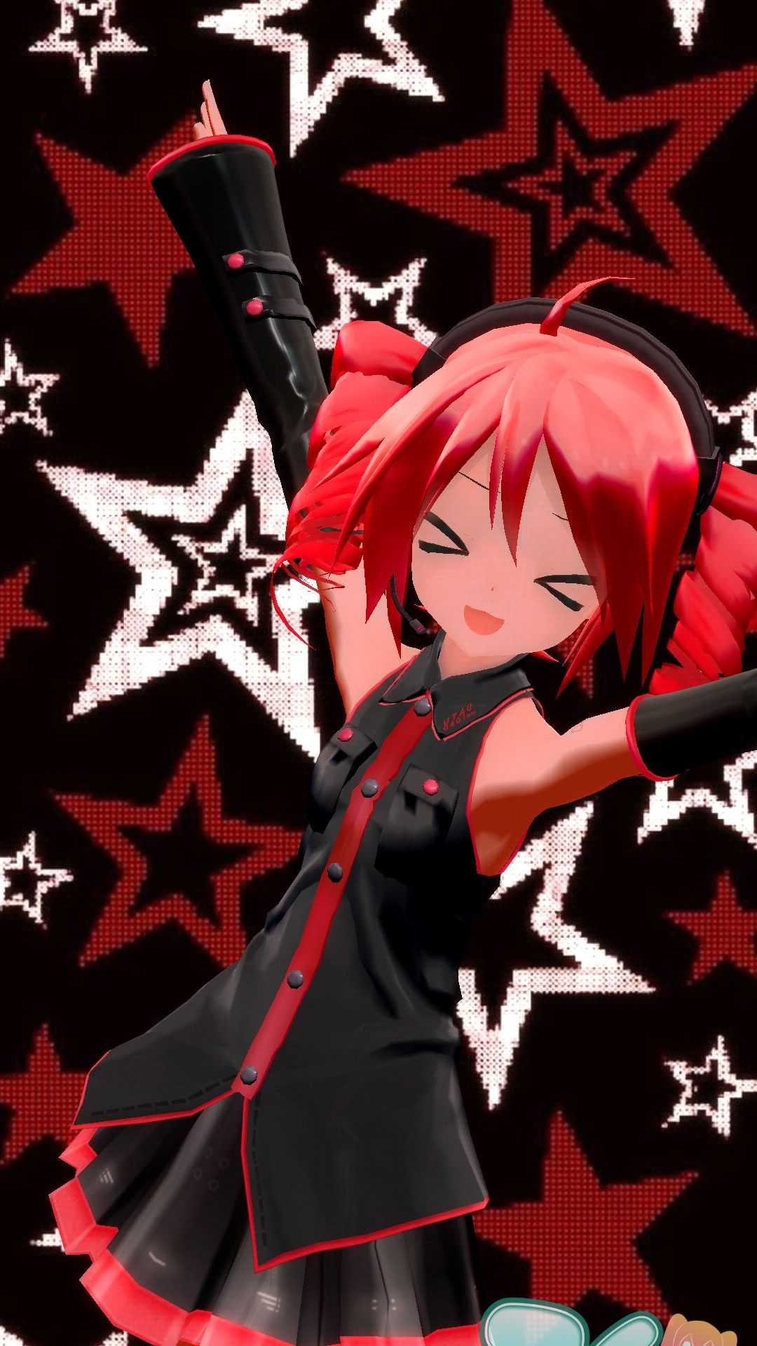 Kasane Teto 4K Anime Wallpaper Rojo