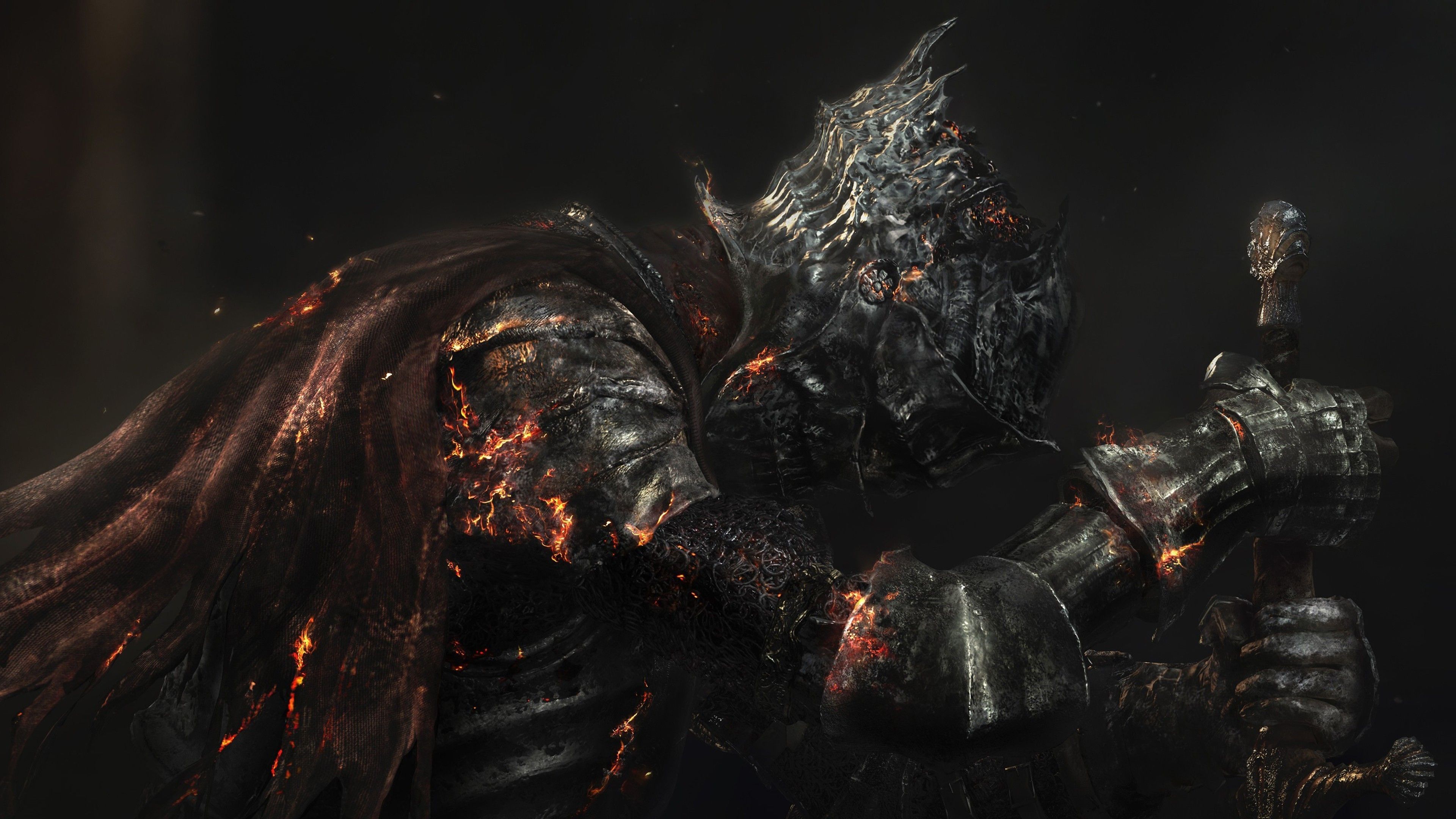 Dark Souls Armor Warrior 4K Wallpaper