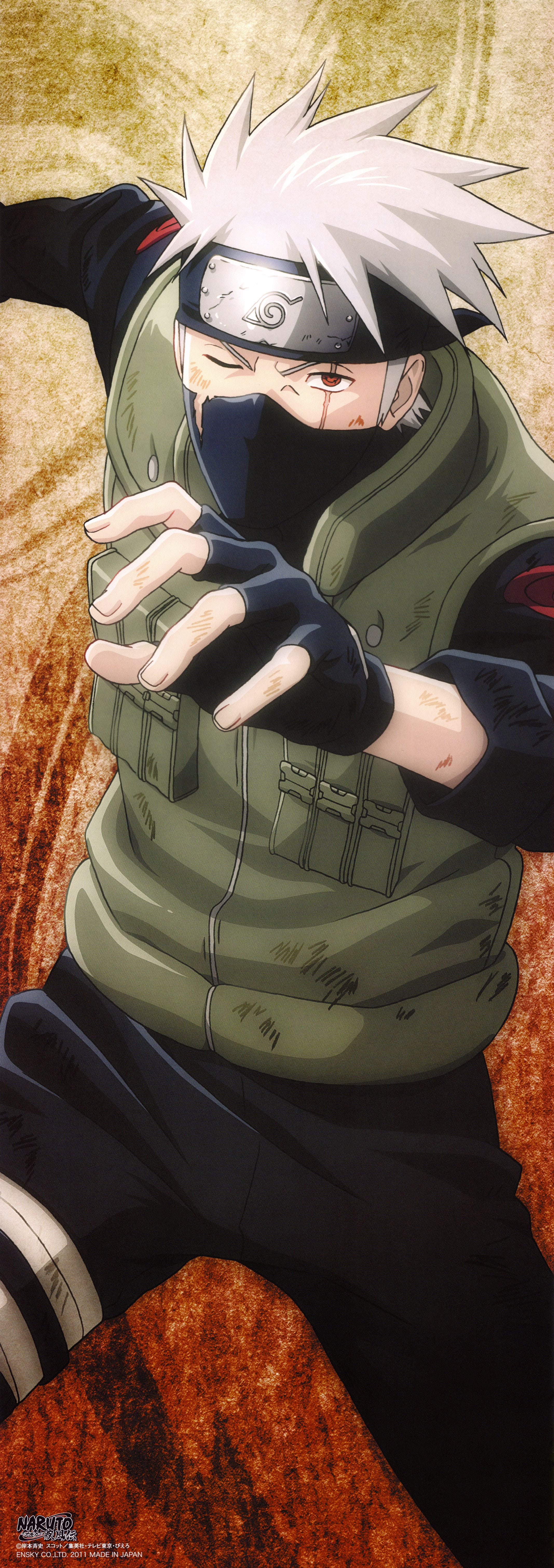 Kakashi Hatake Battle Stance 4K Wallpaper