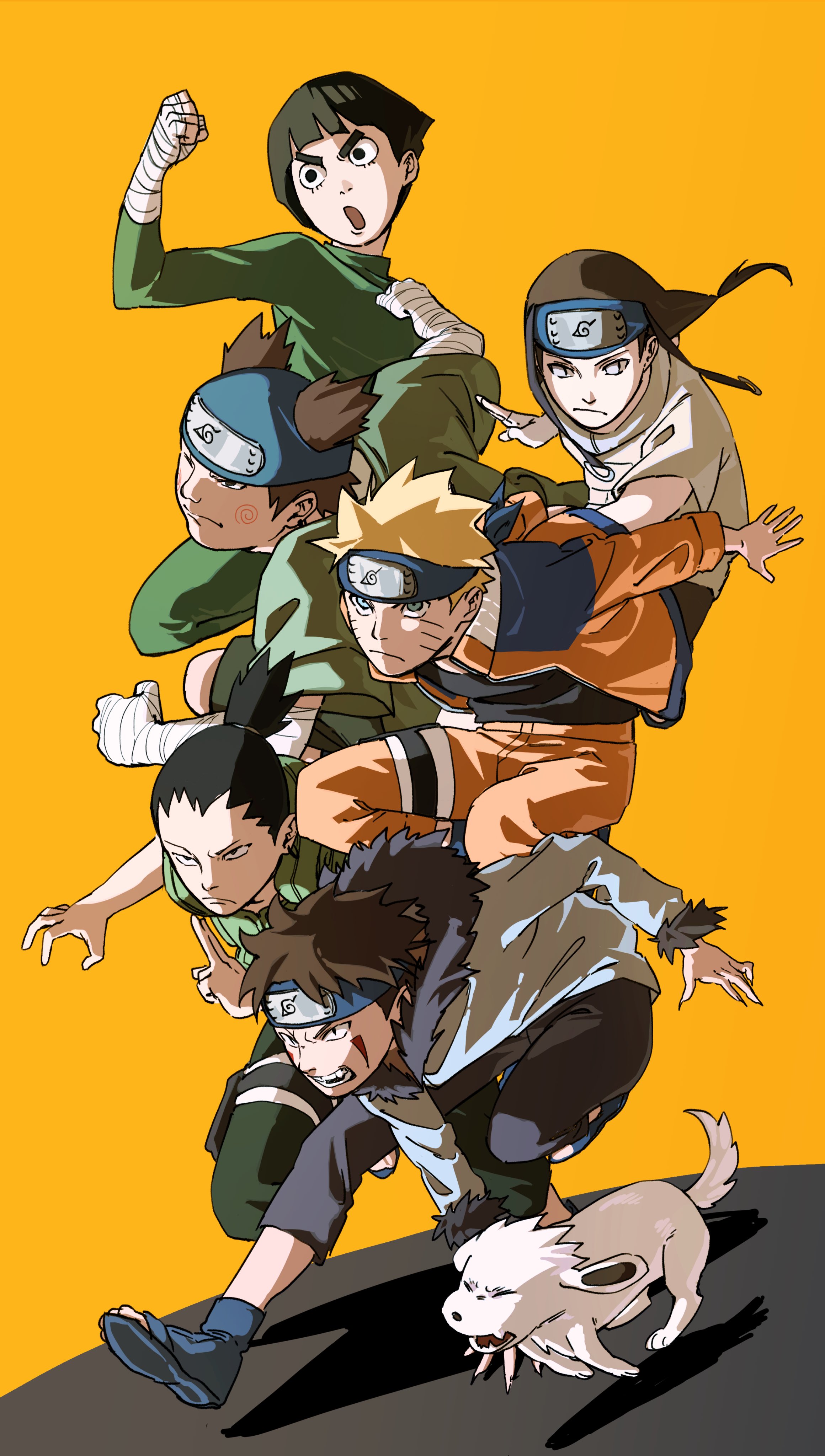 Naruto Characters Squad Anime Wallpaper 4K