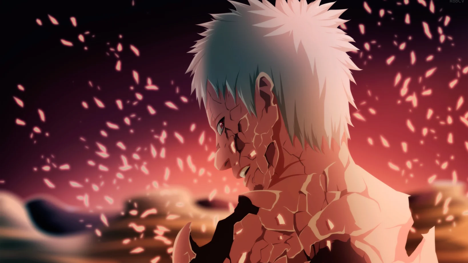 Obito Uchiha Crumbling 4K Anime Wallpaper