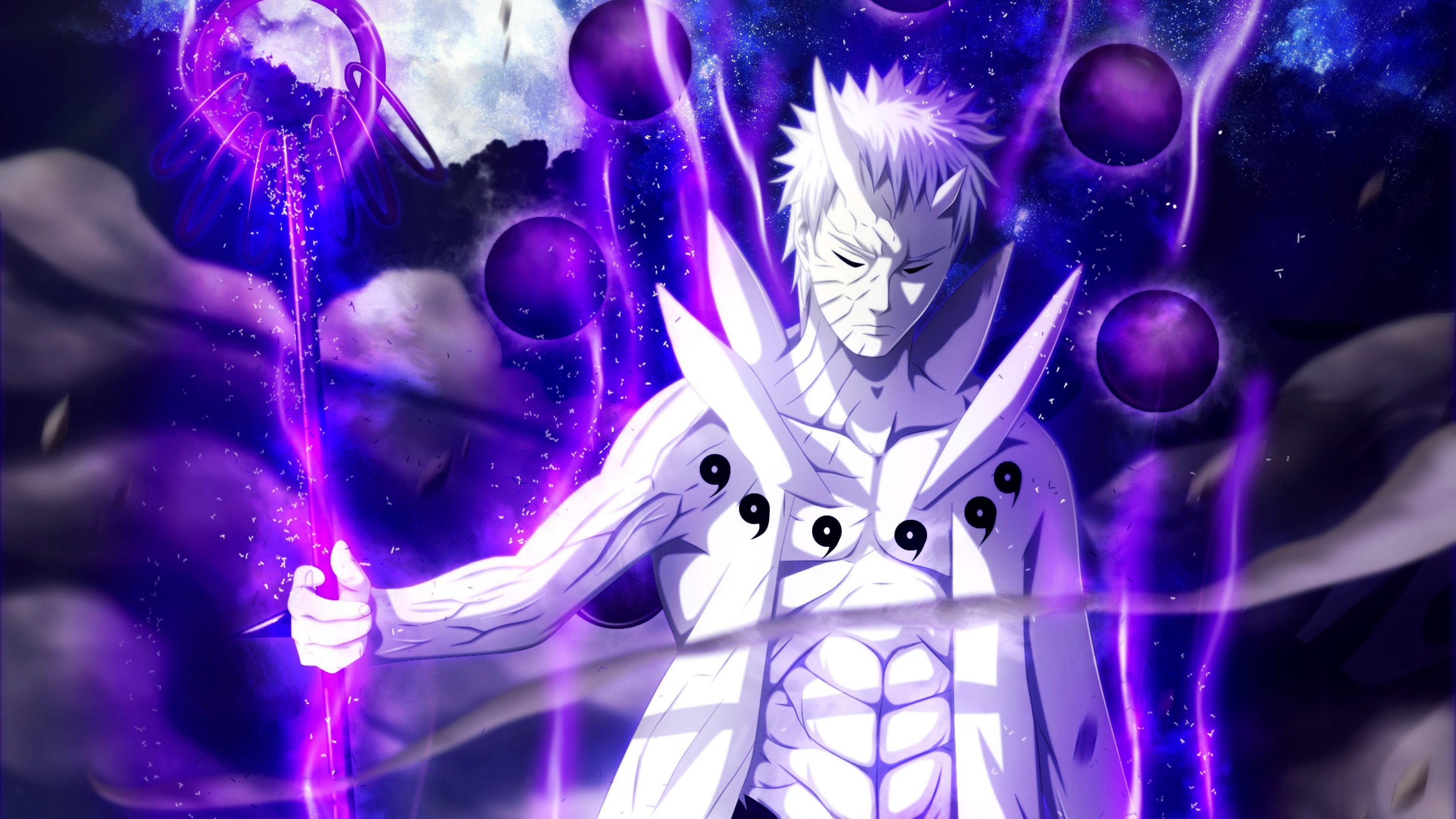Obito Uchiha Ten-Tails Jinchuriki 4K Wallpaper
