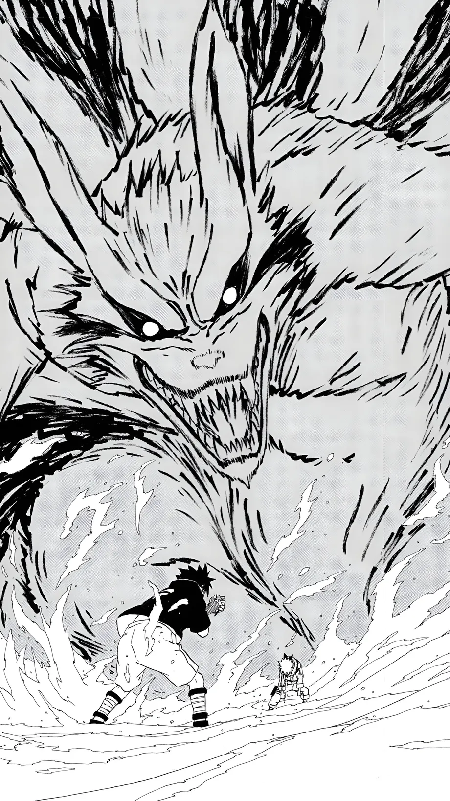 Naruto VS Sasuke Epic Manga Wallpaper 4K