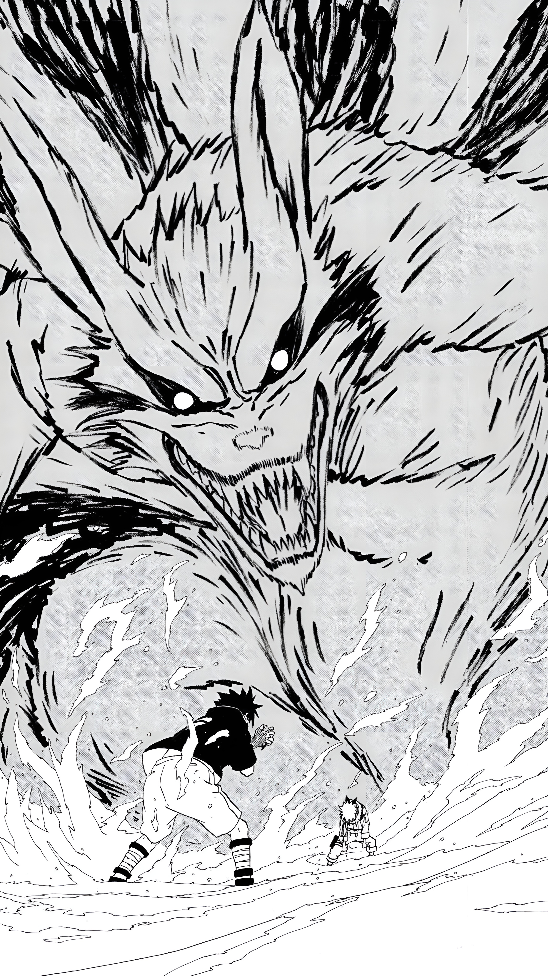Naruto VS Sasuke Epic Manga Wallpaper 4K
