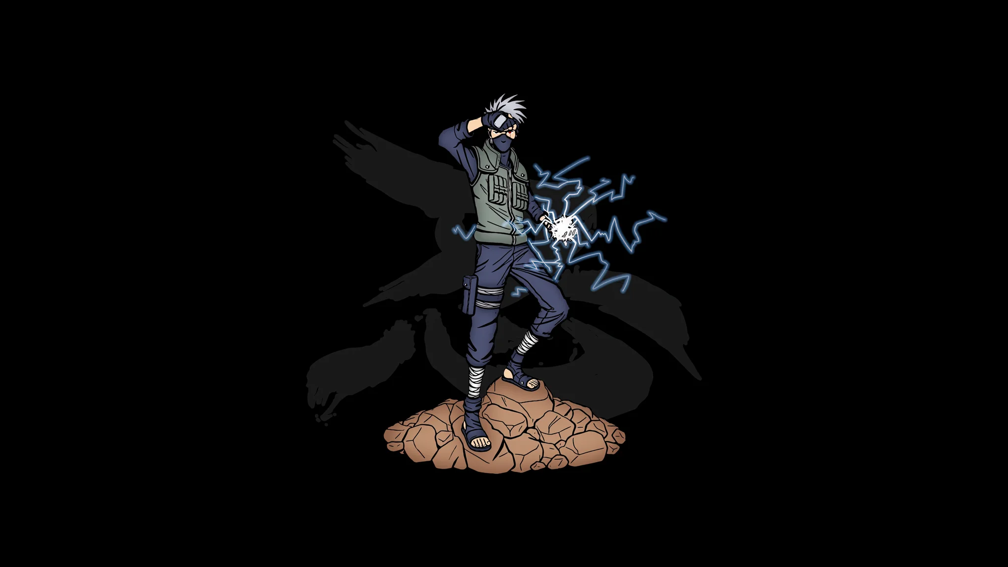 Kakashi Hatake Chidori Lightning 4K Wallpaper