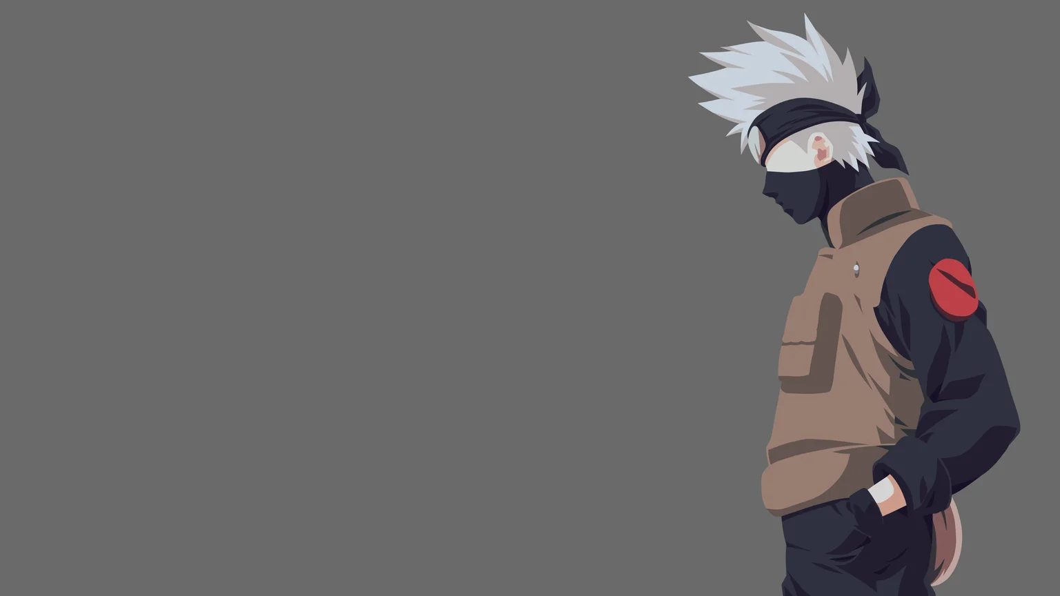 Kakashi Hatake Minimalist 4K Anime Wallpaper