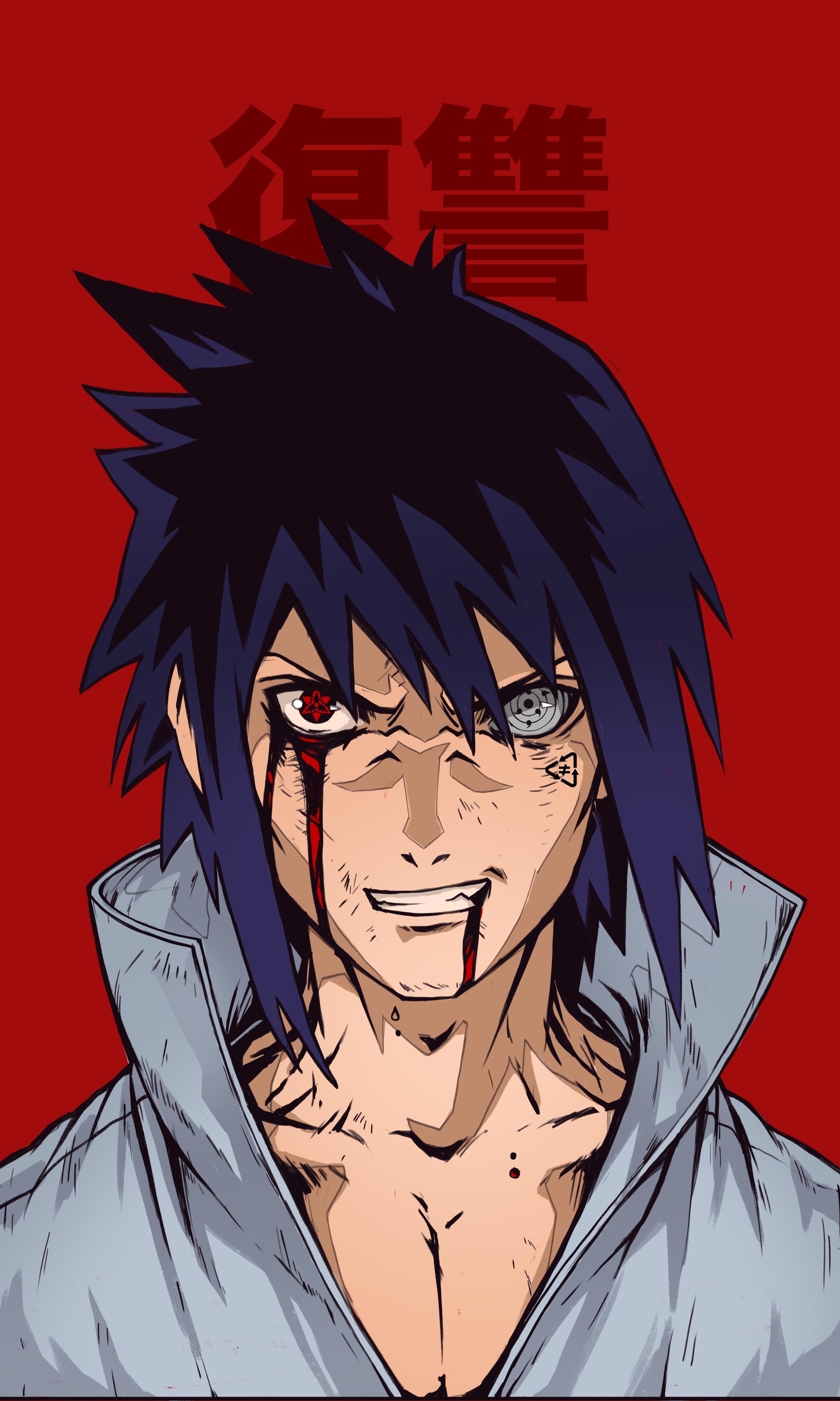 Sasuke Uchiha Battle-Scarred Wallpaper Naruto 4K