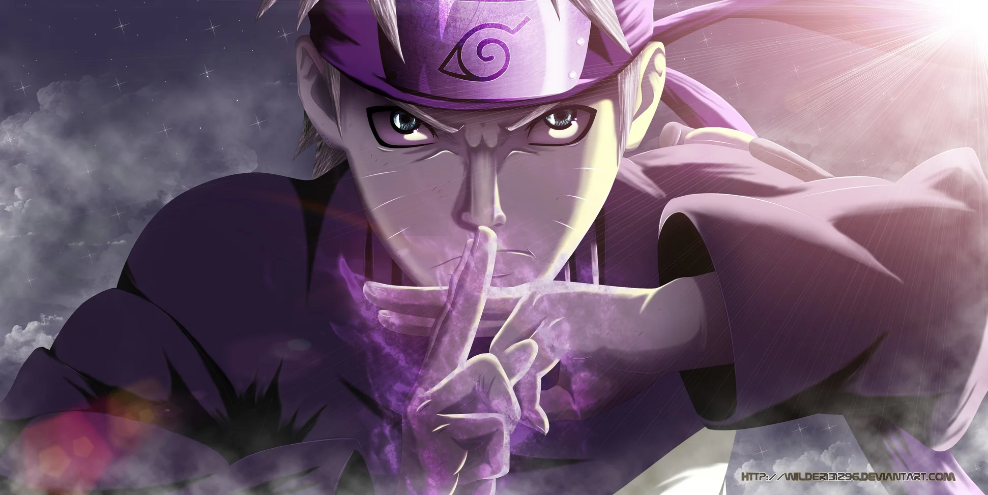 Naruto Purple Sage Mode 4K Wallpaper
